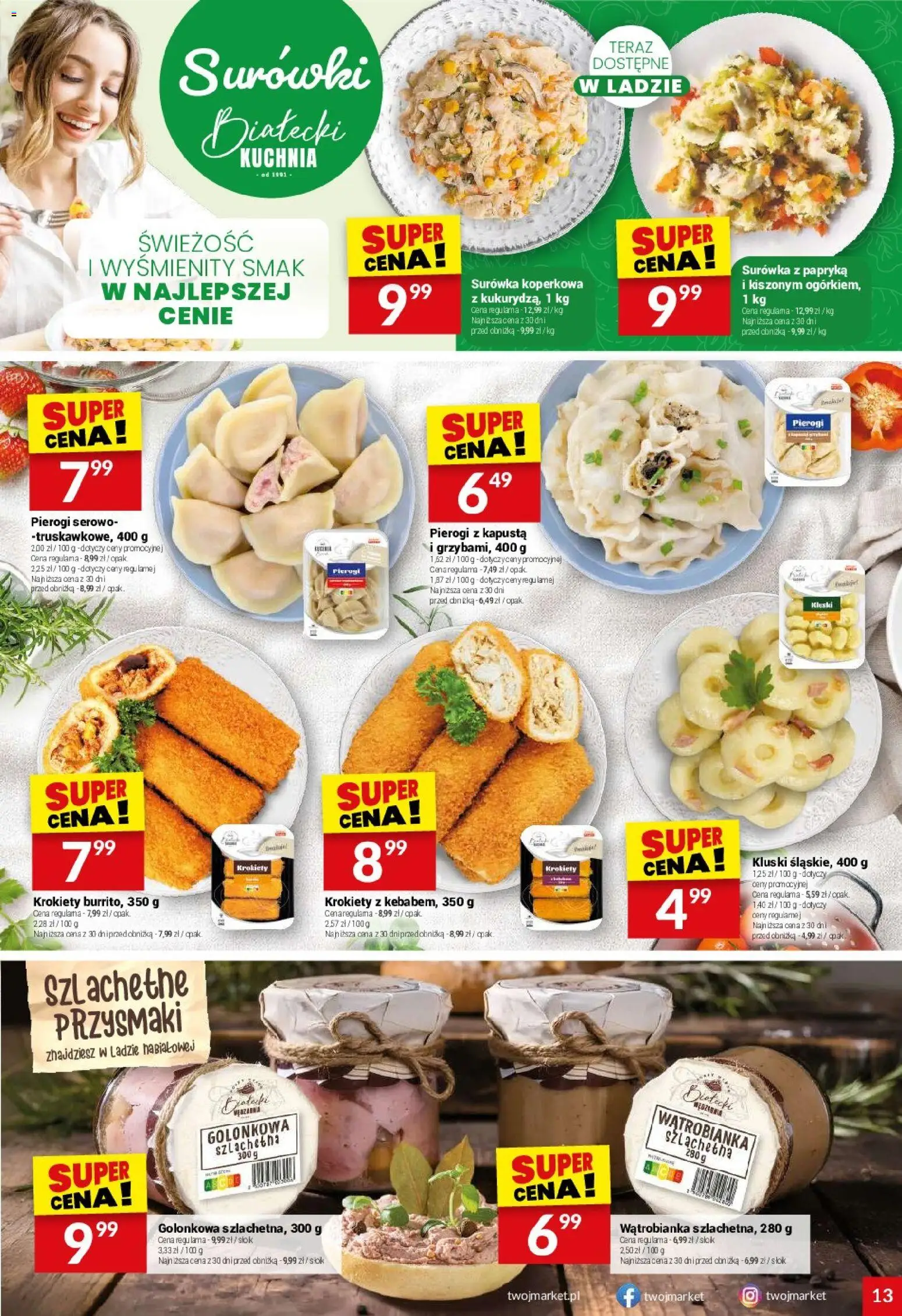 Twój Market gazetka od 06.05.2026 | Strona: 13 | Produkty: Kapusta, Pierogi, Krokiety, Papryka