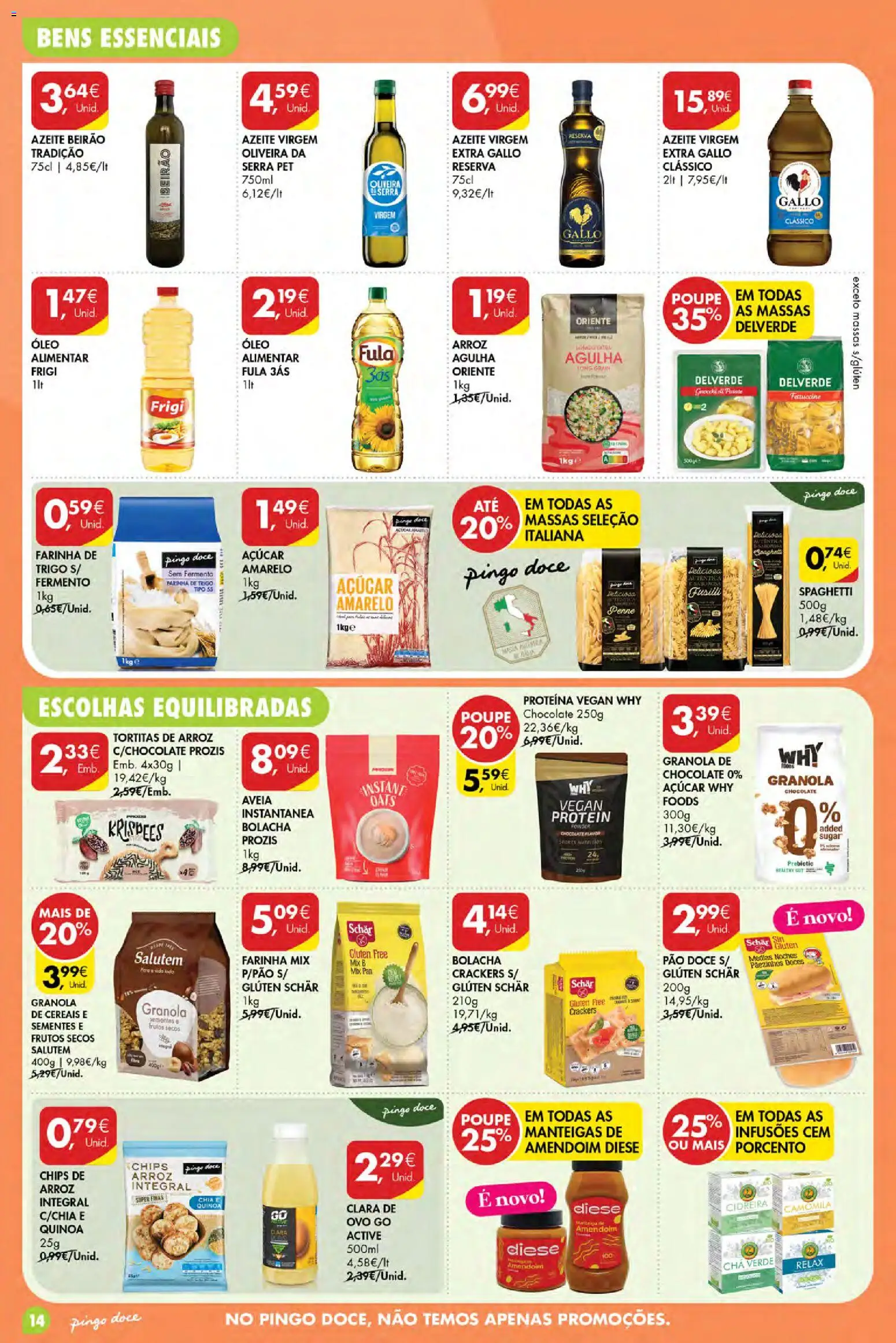 Pingo Doce Poupe Esta Semana Açores │ válido de 24/09/2026 | Página: 14 | Produtos: Aveia, Chá, Doces, Arroz integral