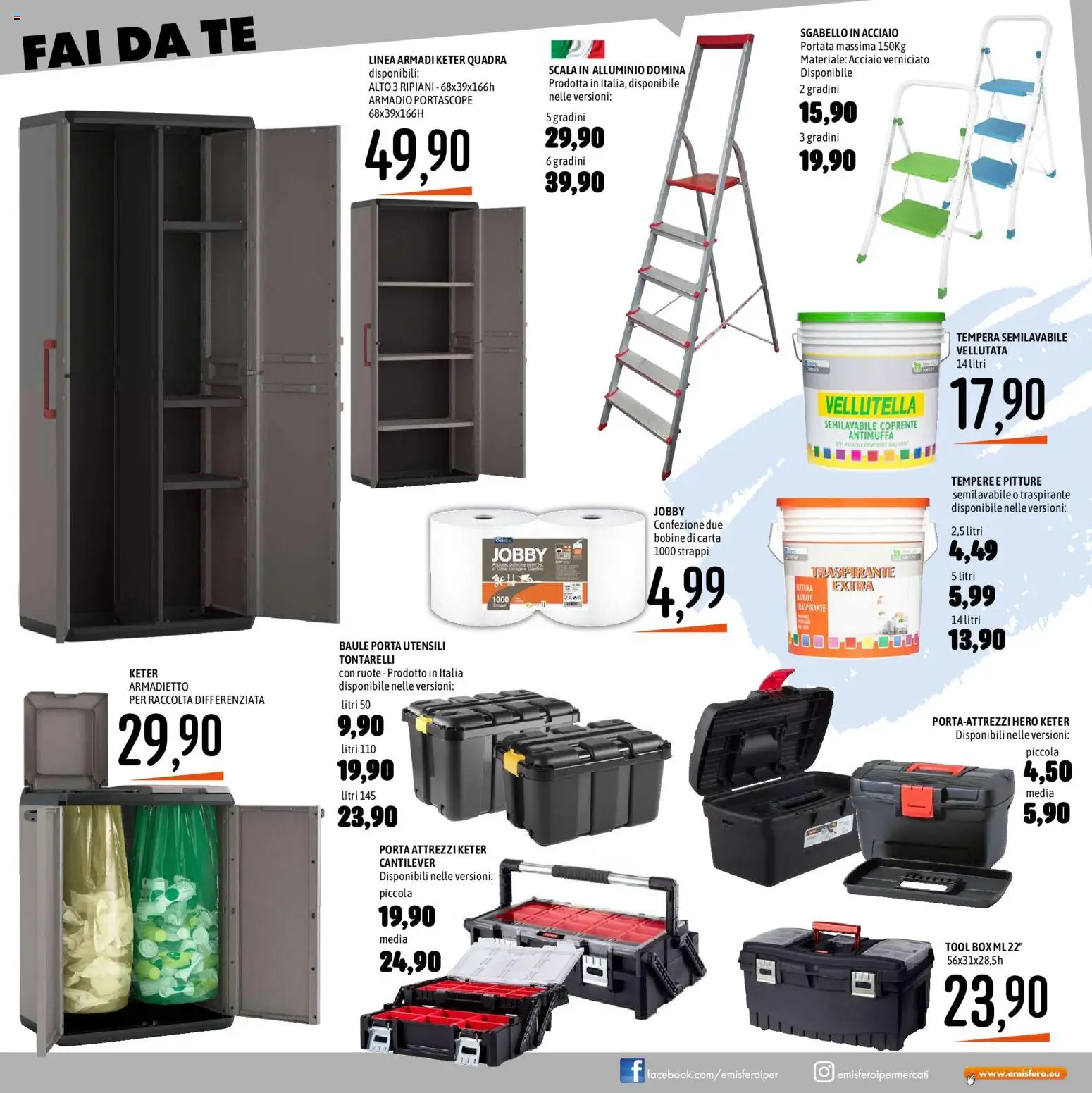 Volantino Emisfero del 09/07/2026 | Pagina: 23 | Prodotti: Tè, Sgabello, Scala, Baule