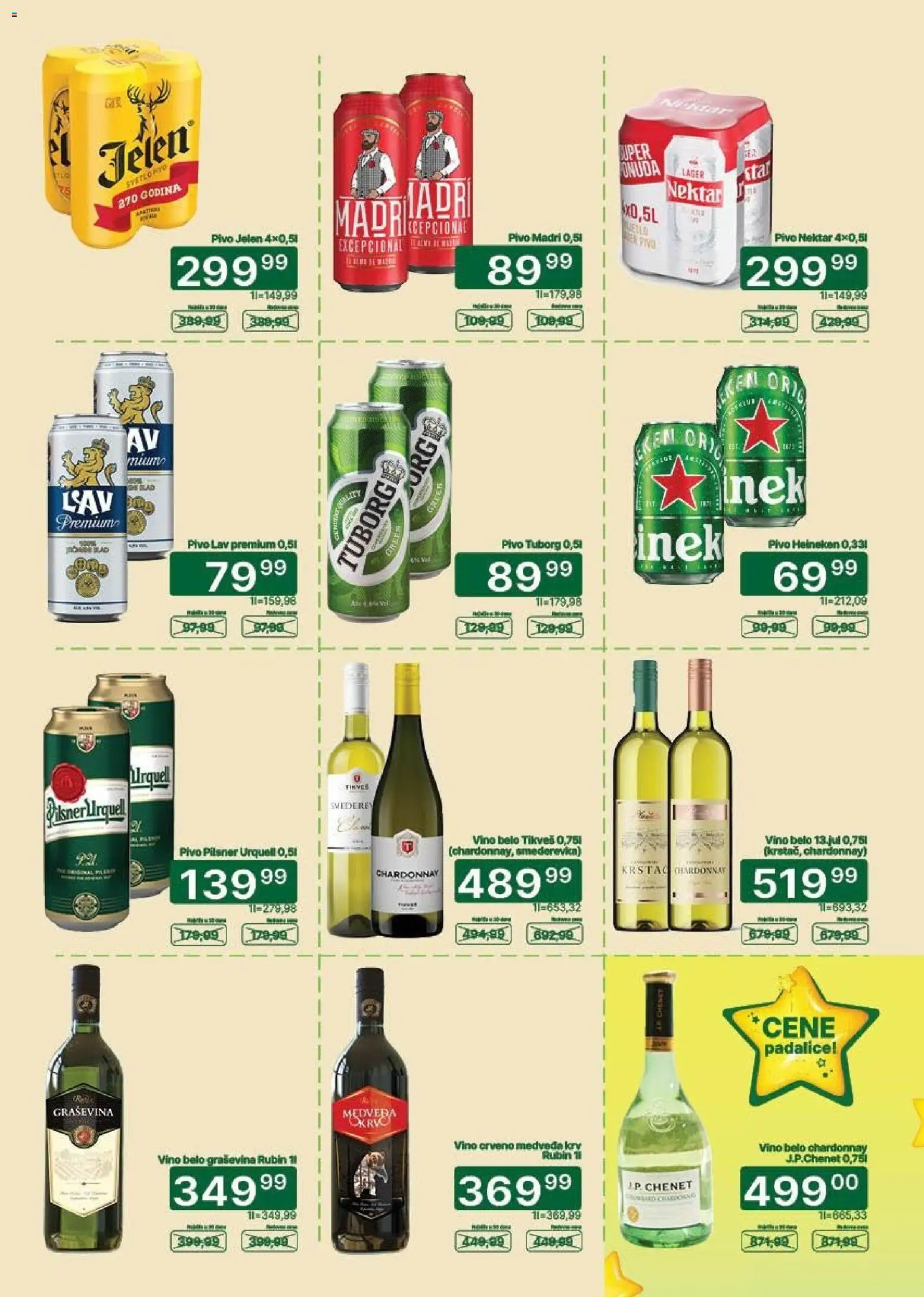 Univerexport katalog - važi od 20.07.2026 | Strana: 23 | Proizvode: Heineken, Chardonnay, Tuborg, Nektar