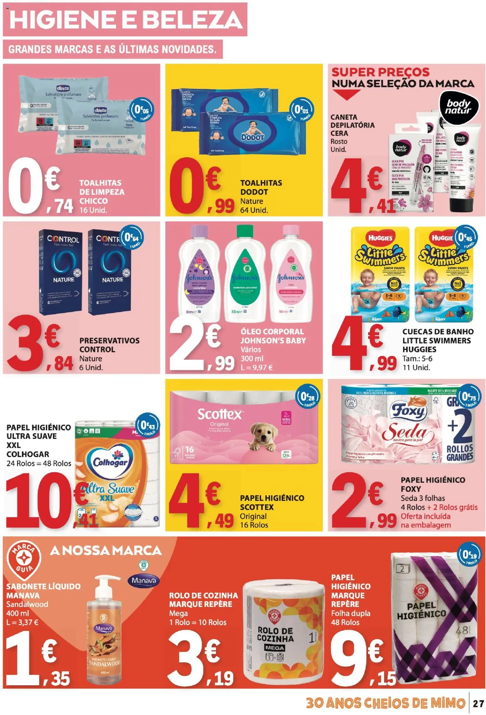 E.Leclerc folheto │ válido de 16.04.2026 | Página: 27 | Produtos: Remo, Sabonete líquido, Sabonete, Banho