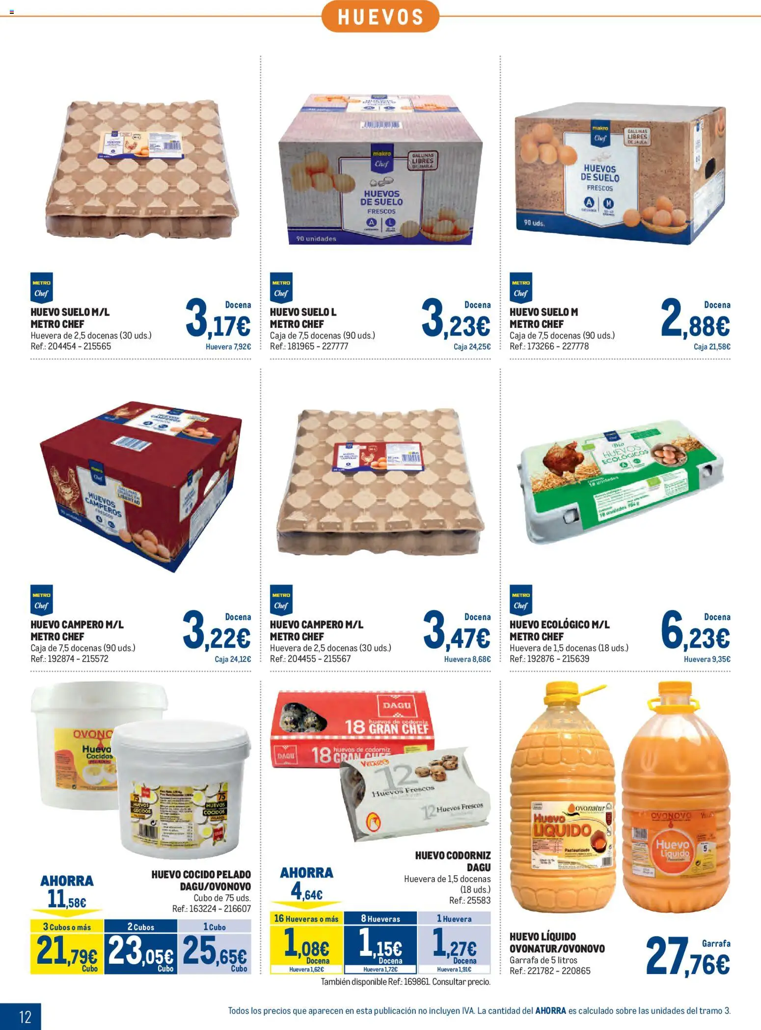 Makro Lácteos │ válido desde el 05/10/2026 | Página: 12 | Productos: Huevos, Caja