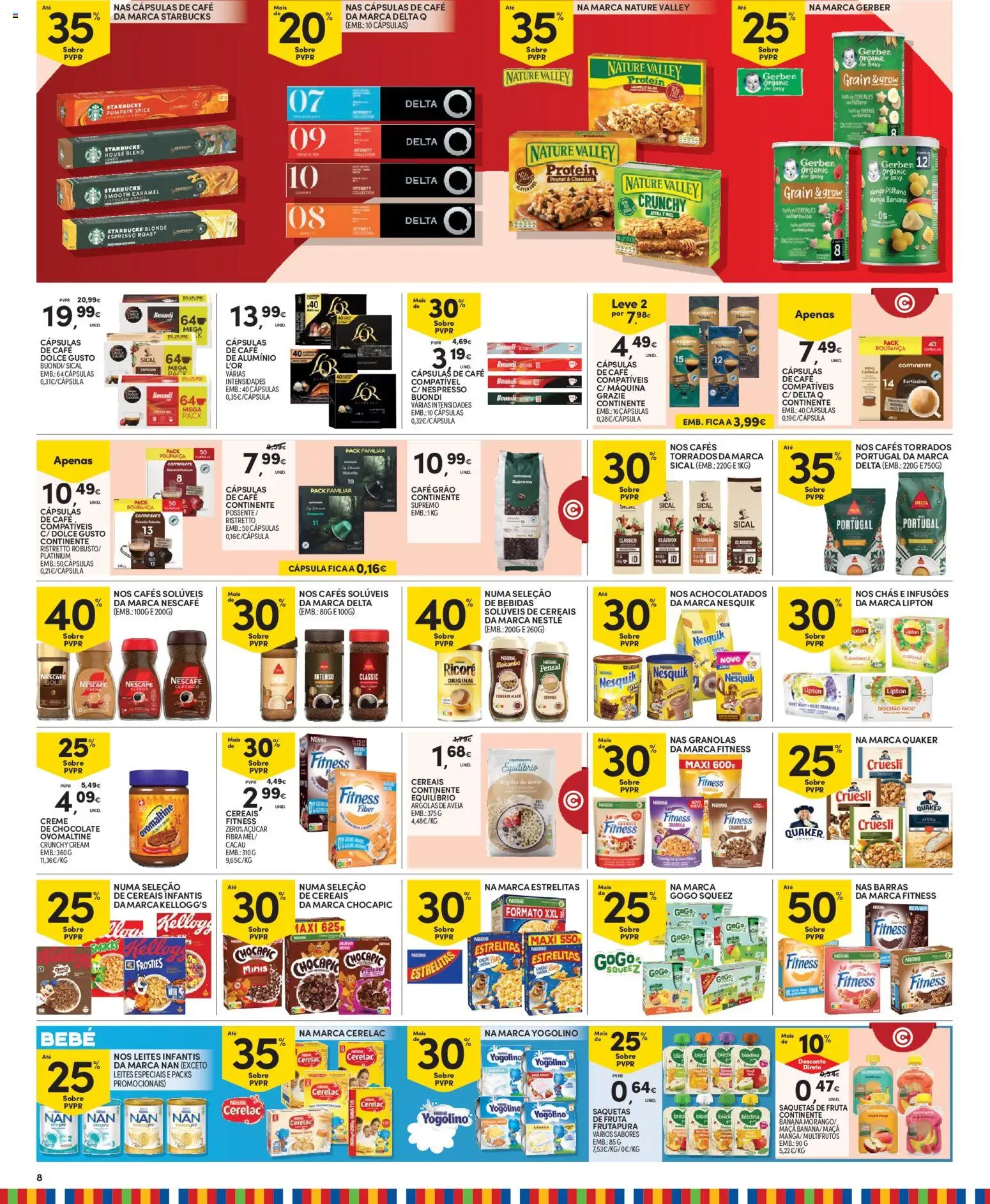 Continente folheto Madeira │ válido de 27/10/2026 | Página: 8 | Produtos: Bebidas, Cápsulas, Nespresso, Dolce gusto