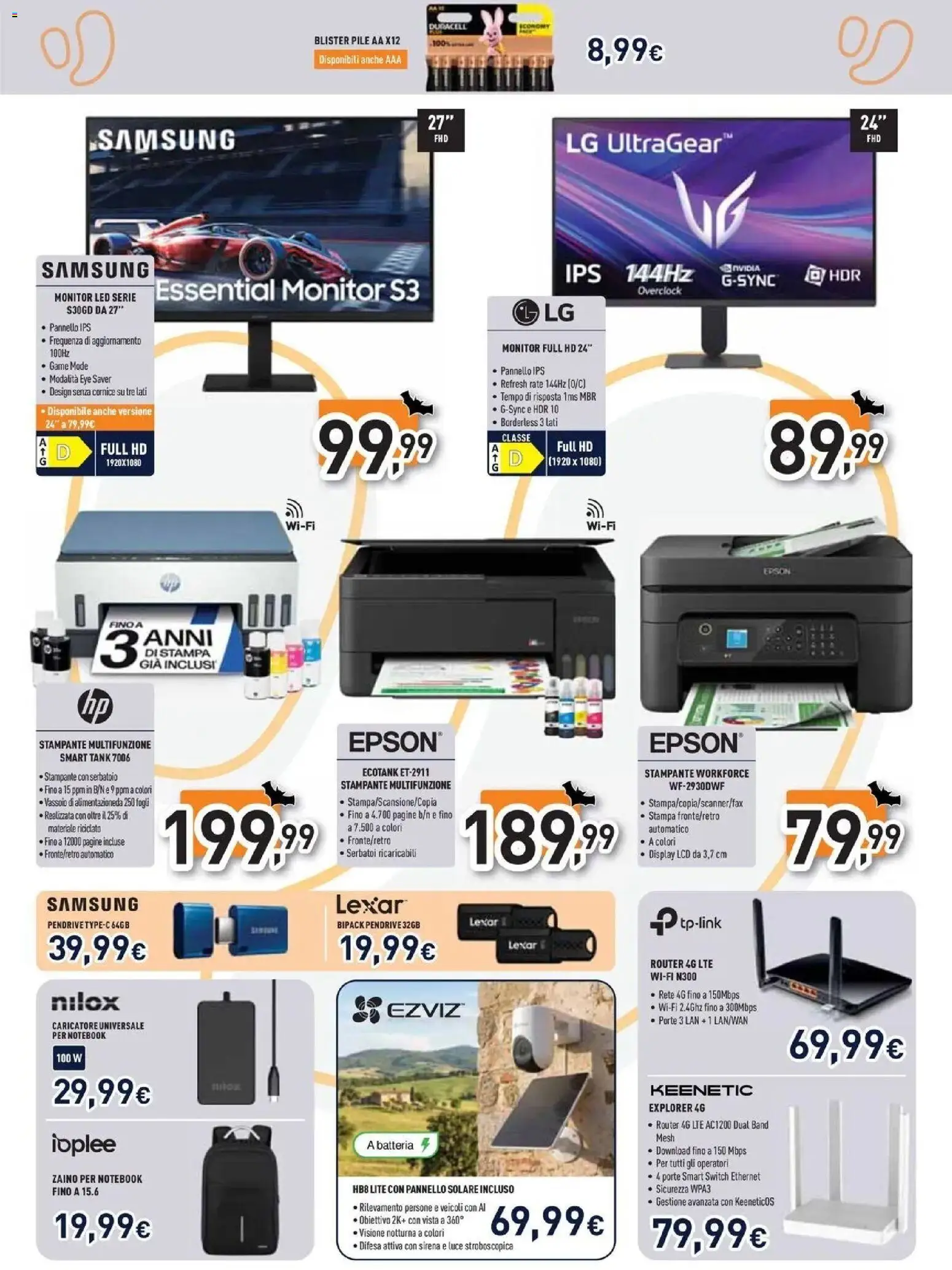 Nuovo Unieuro - Halloween da Unieuro! dal 30/10/2026 > offerte anteprima 🛍️ | Pagina: 18 | Prodotti: Pile, Vassoio, Batteria, Samsung