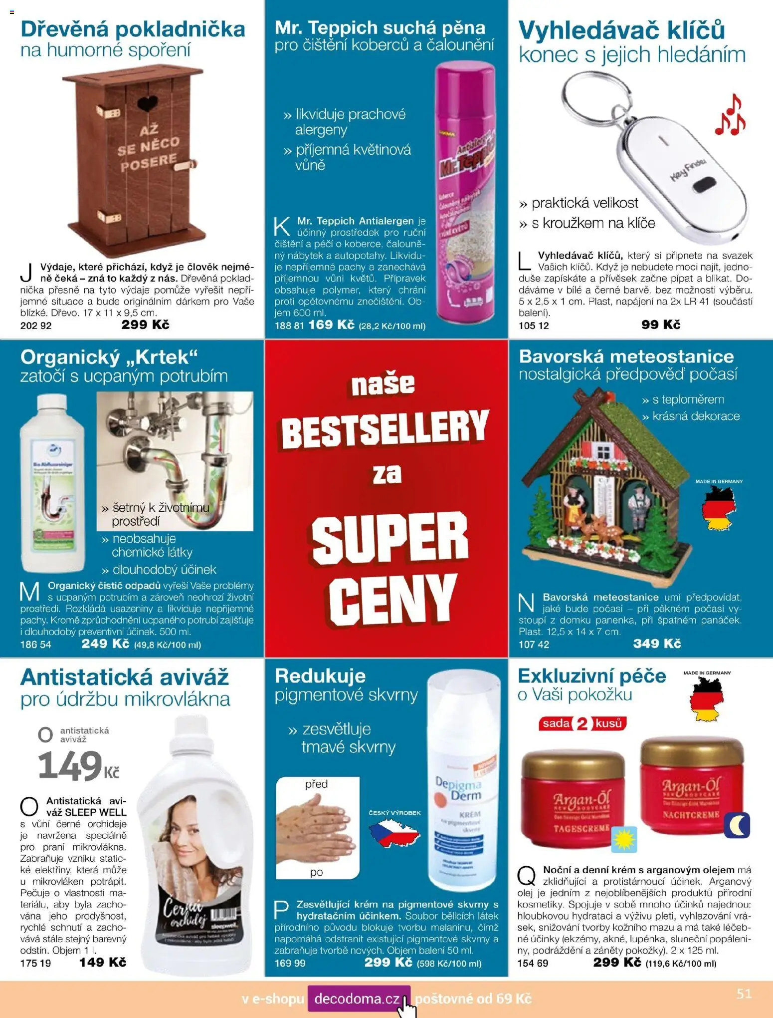 Decodoma katalog Vánoce 2026 od 04.10.2026 | Strana: 52 | Produkty: Meteostanice, Nábytek, Pěna, Dekorace