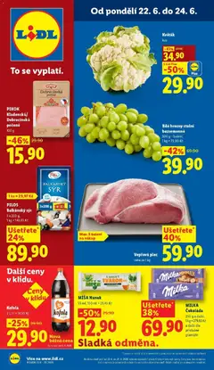 Náhled letáku Lidl aktuální leták od 22.06.2026