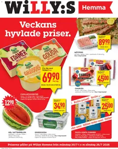 Willys erbjudanden Hemma - Förhandsvisning av reklamblad från butik Willys aktuell från 20/07/2026