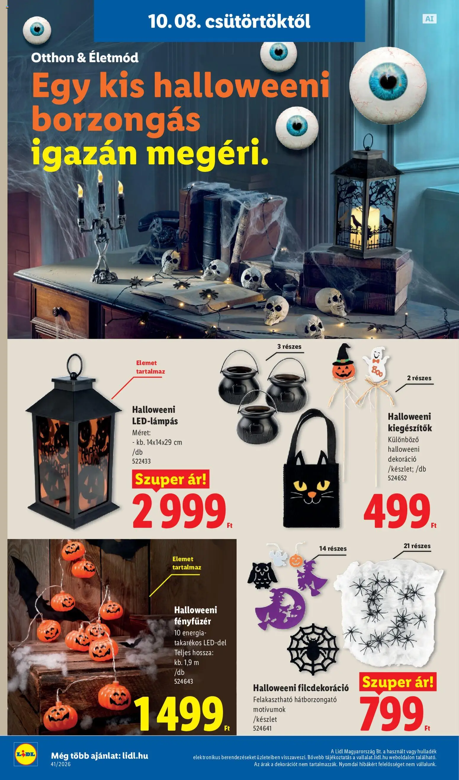 Lidl akciós ujság - amely érvényes a következő dátumtól: 2026.10.08. | Oldal: 36