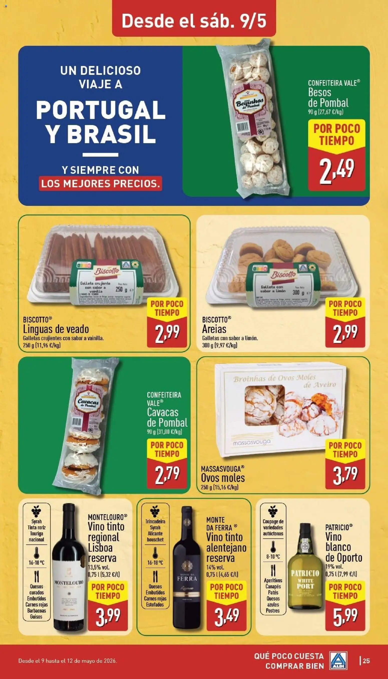 Aldi folleto Península │ válido desde el 04.05.2026 | Página: 25 | Productos: Vino, Galletas, Νυχτικό