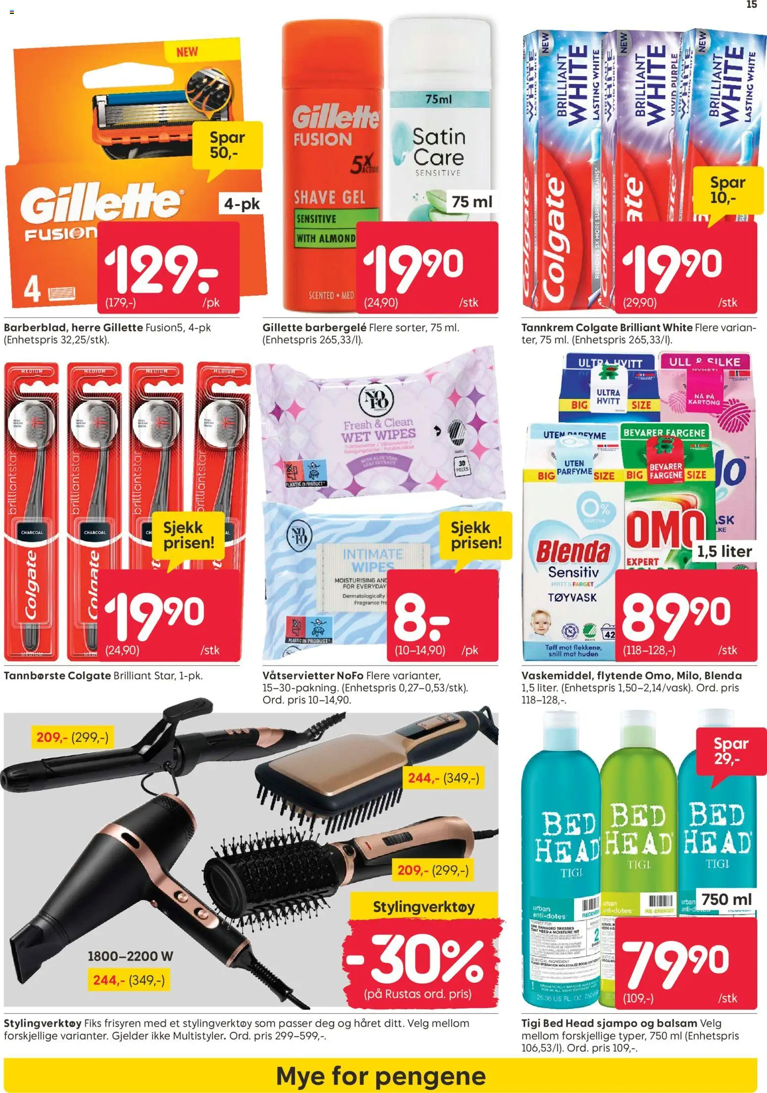 {H1} | Side: 15 | Produkter: Wipes, Jupe en jean, Balsam, Gâteaux secs
