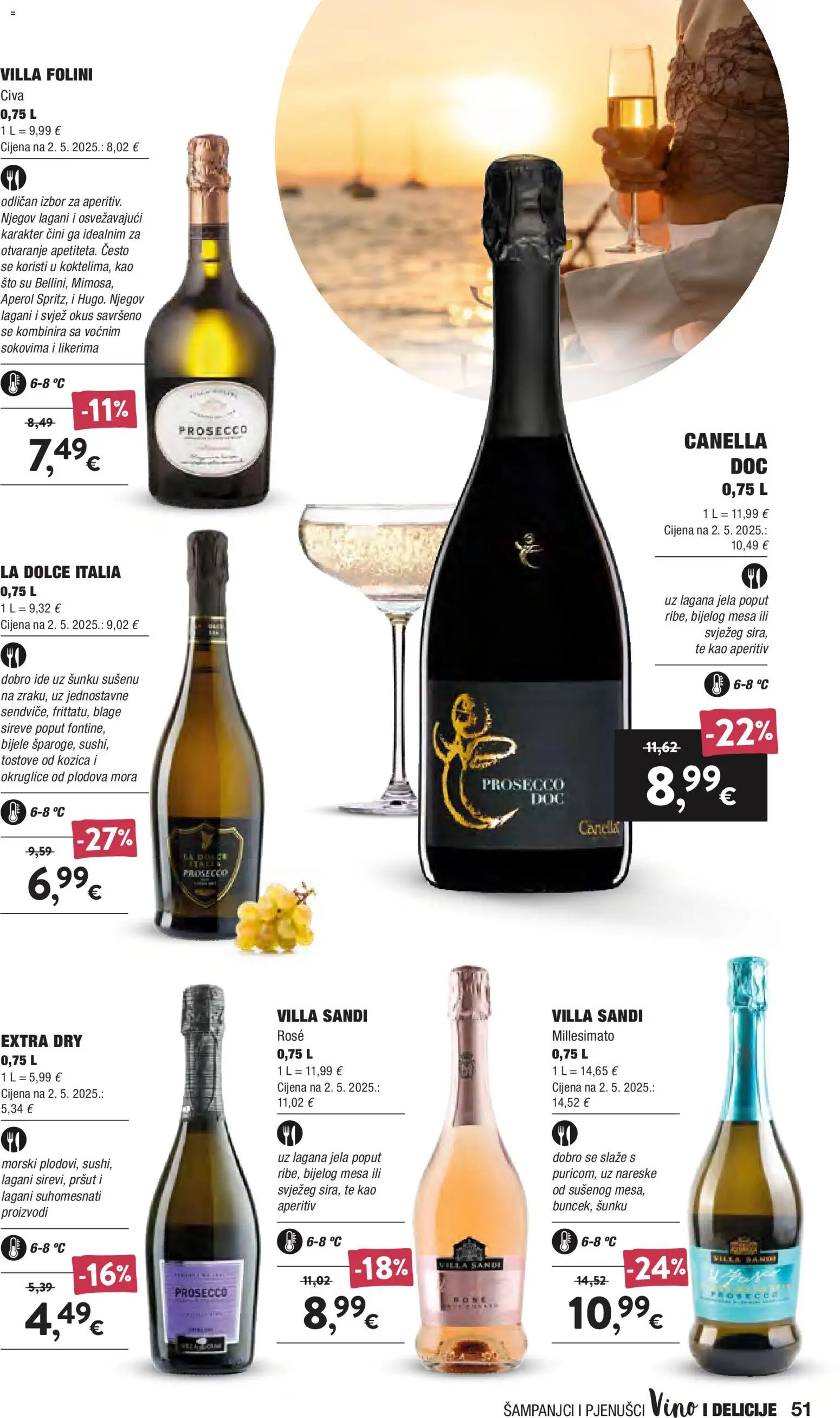 Interspar katalog | vrijedi od 16.09.2026 | Stranica: 51 | Proizvodi: Aperitiv, Okruglice, Prosecco, Pršut