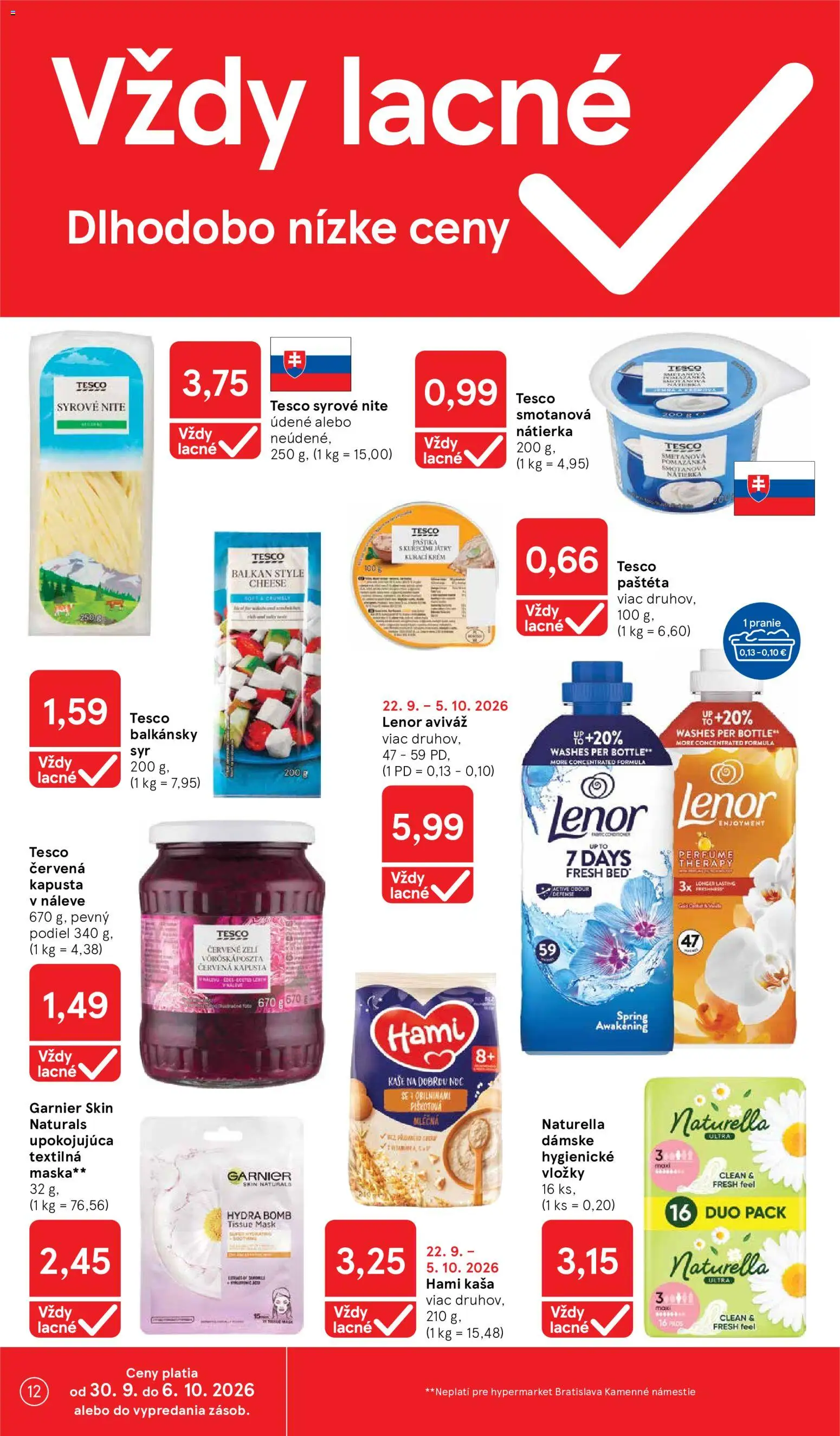 Nové Tesco akcie – leták je platný od 30.09.2026 | Strana: 12