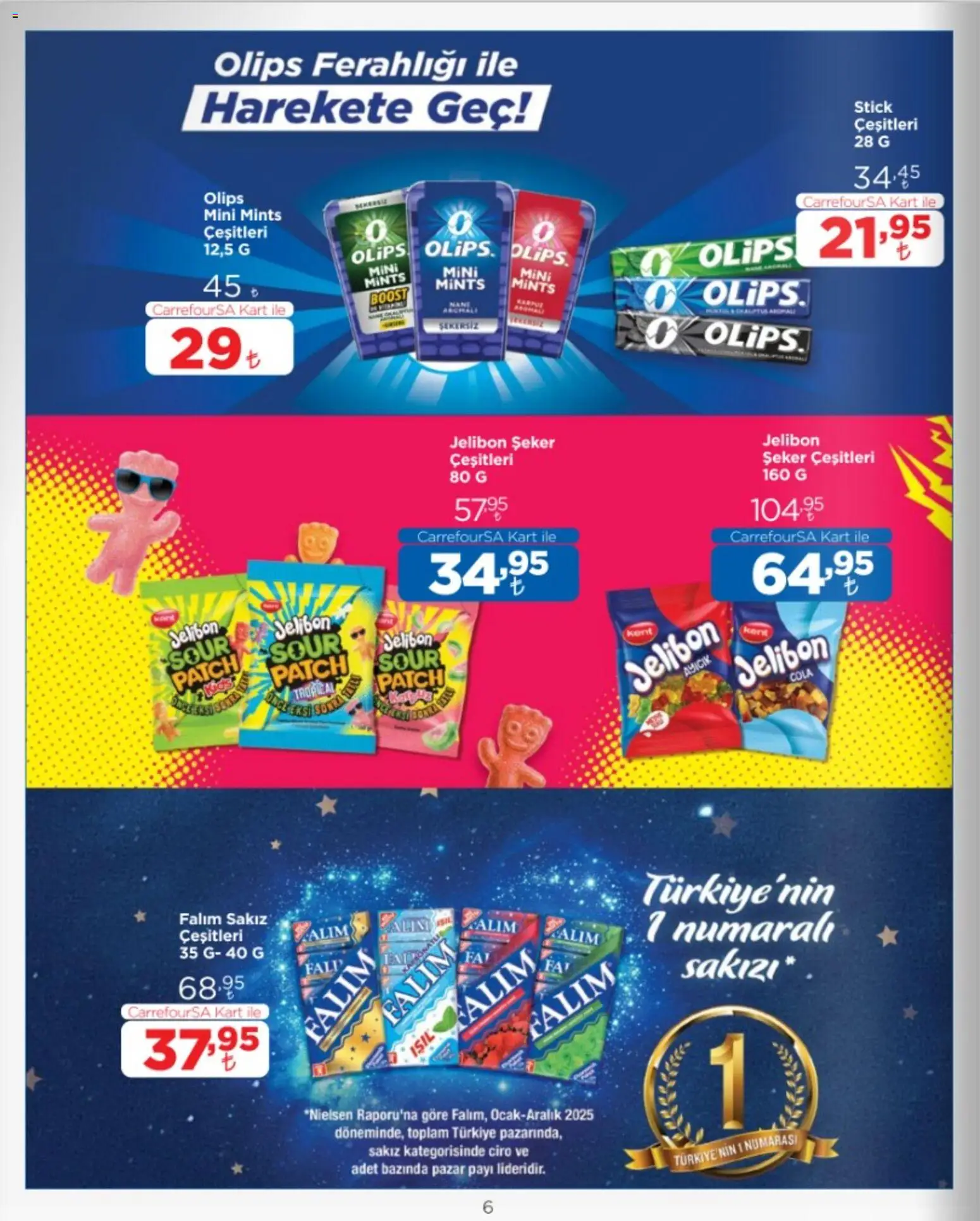 CarrefourSA Katalog - 01 Ekim 2026 tarihinden itibaren geçerlidir | Sayfa: 6 | Ürünler: Sakız, Şeker
