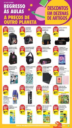 Pré-visualização Pingo Doce folheto válido de 22/09/2026 | Página: 35 | Produtos: Mochila, Caderno