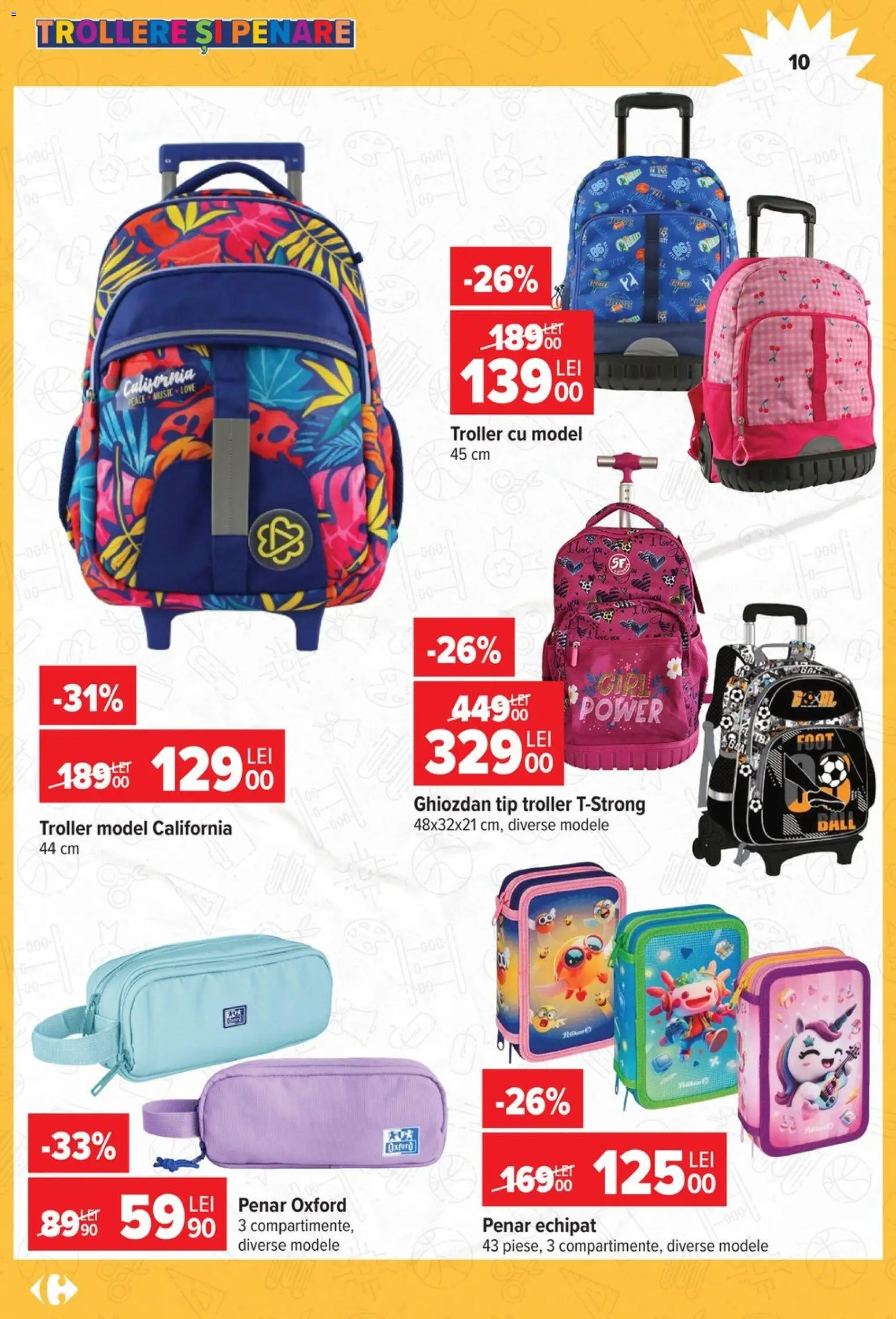 Noul catalog Carrefour – valabil de la 12.08.2026 | Pagină: 10 | Produse: Tip, Power, Ghiozdan