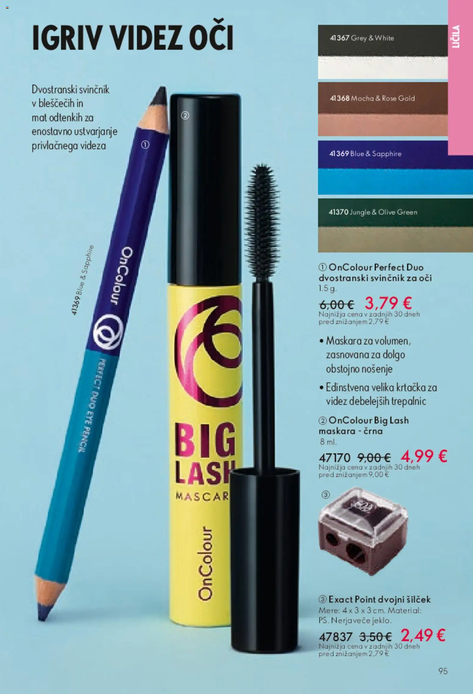 Novi Oriflame katalog ponudbe – veljaven od 13.05.2026 | Stran: 94 | Izdelki: Silcek, Licila, Olive, Svinčnik