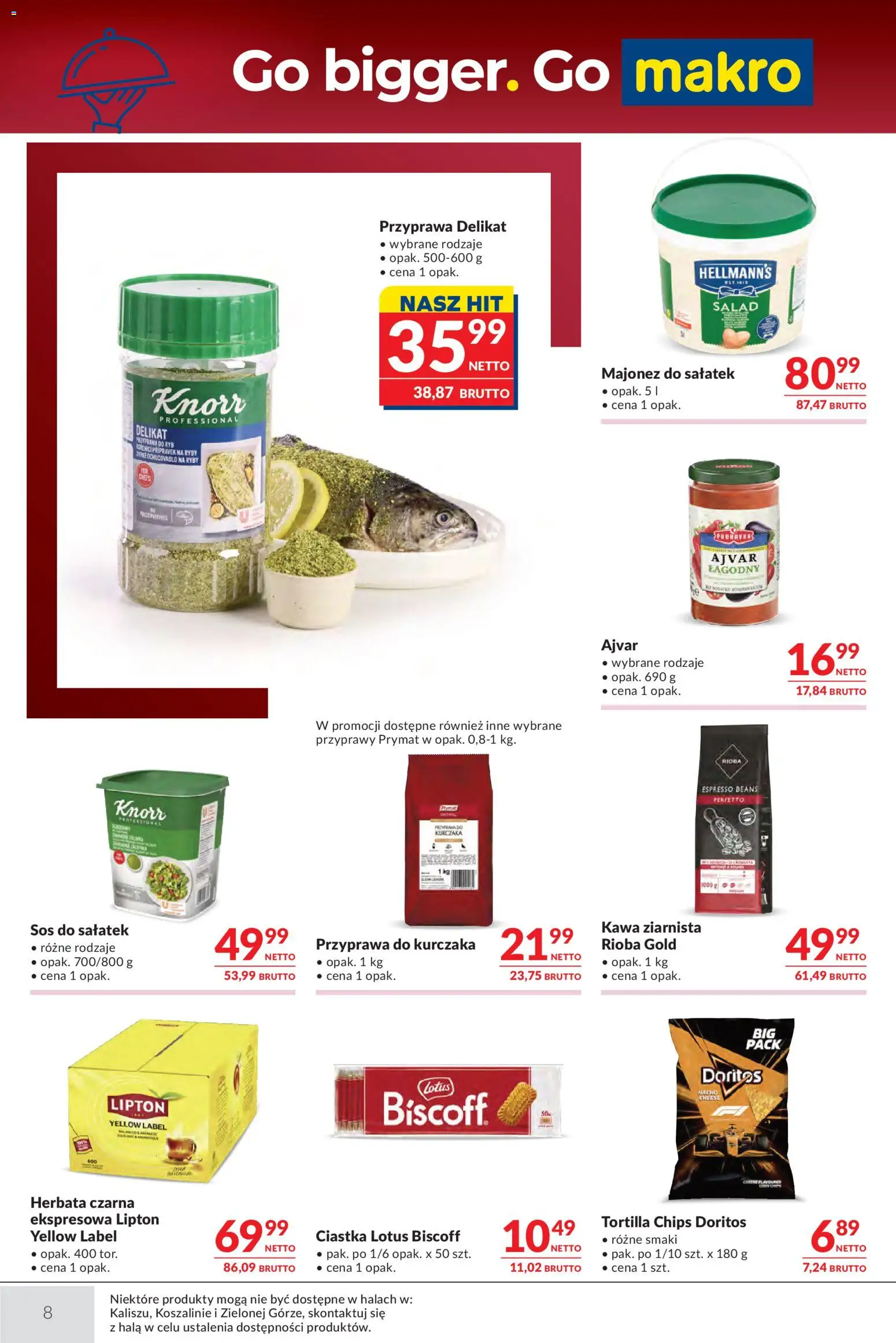 Makro gazetka - Oferta dla gastronomii od 29.09.2026 | Strona: 8 | Produkty: Lotus, Kawa, Herbata, Ciastka