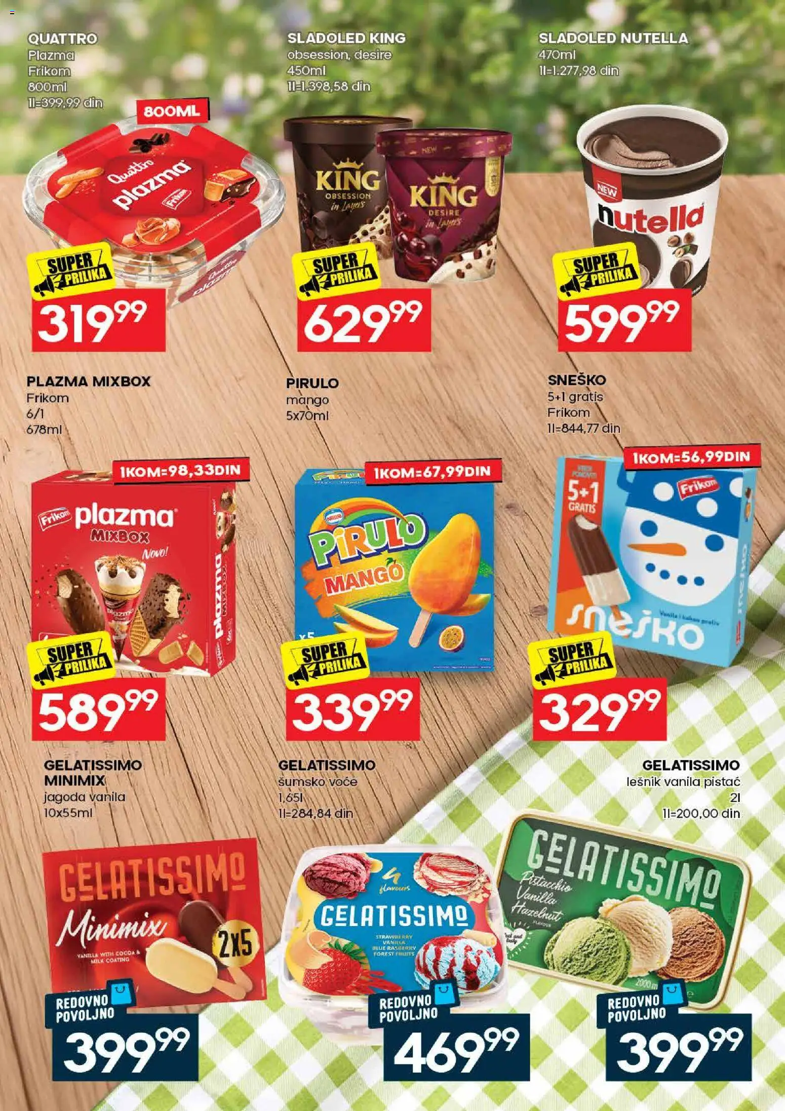 Idea katalog - važi od 06.08.2026 | Strana: 23 | Proizvode: Sladoled, Mango, Jagoda, Lešnik