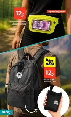 Pogląd oferty "Dealz gazetka" - ważna od 11.06.2026 | Strona: 38 | Produkty: Telefon, Plecak, Słuchawki, Pasek