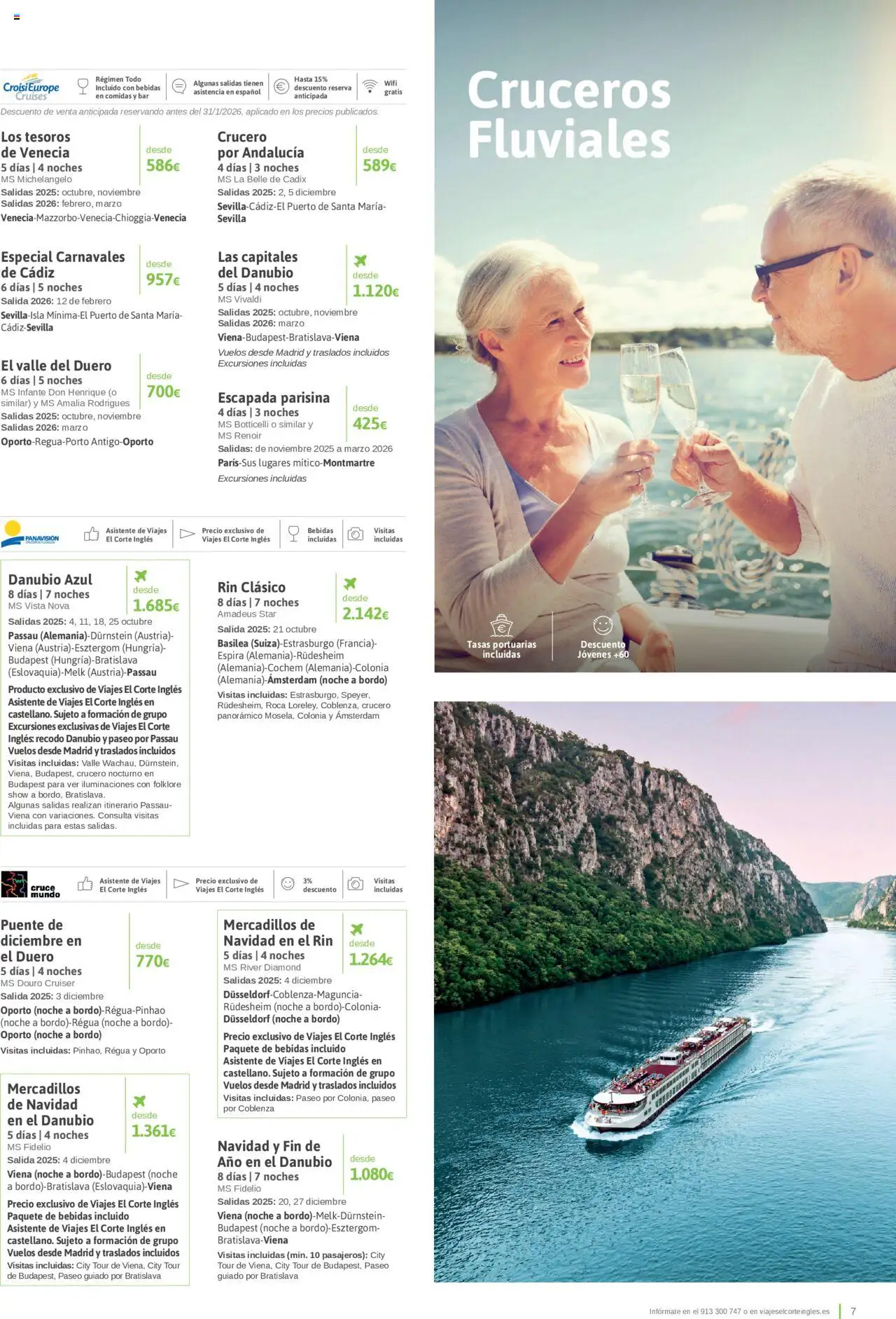 Viajes El Corte Inglés - Club de Vacaciones - Vacaciones Económicas │ válido desde el 01/09/2025 | Página: 7 | Productos: Colonia, Bebidas