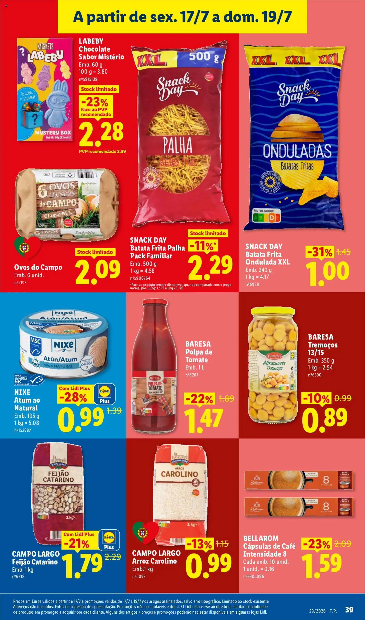 Lidl folheto │ válido de 13/07/2026 | Página: 37 | Produtos: Batata, Batatas, Arroz, Tremoços