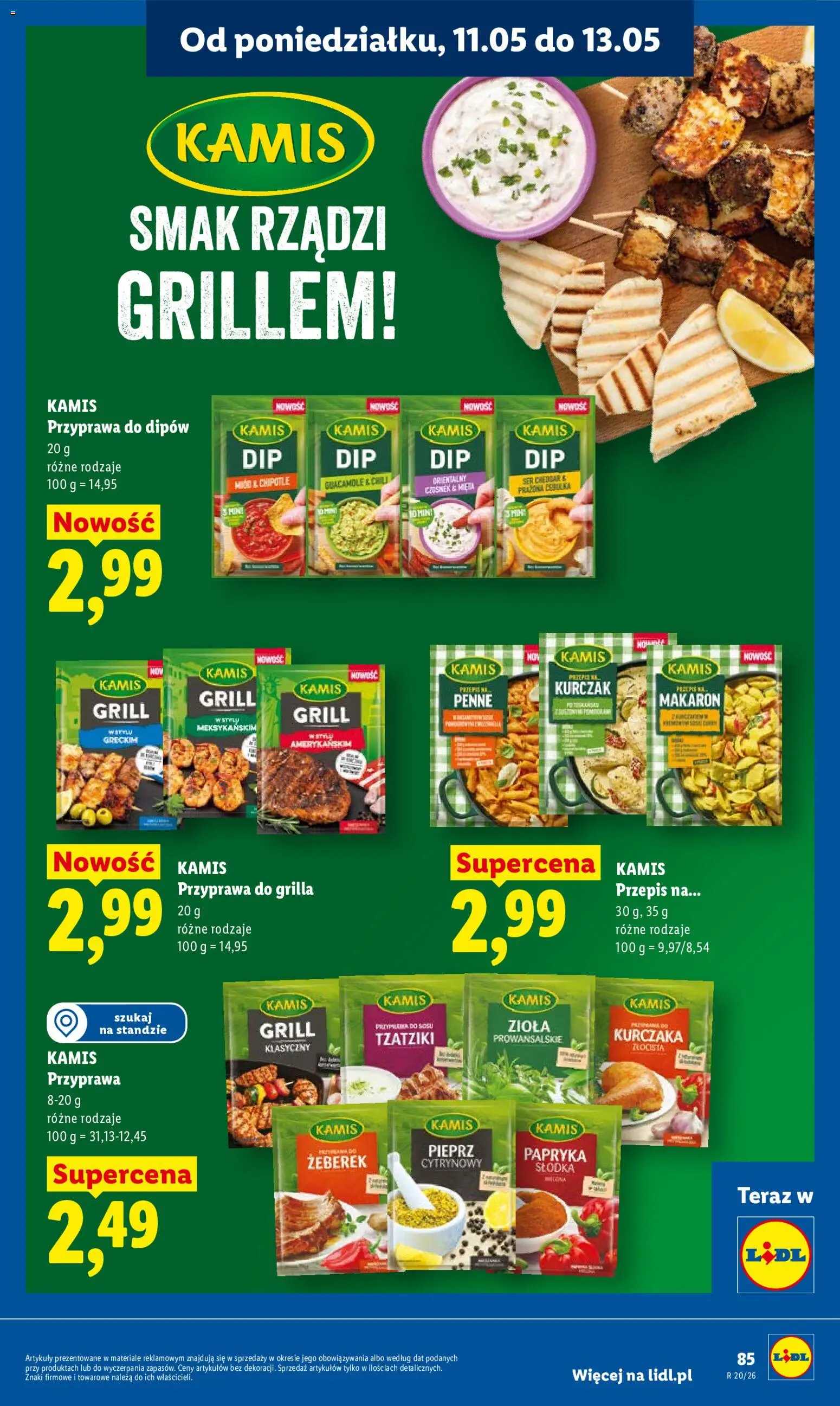 Lidl Polsko leták od 11.05.2026 | Strana: 87 | Produkty: Penne, Tzatziki