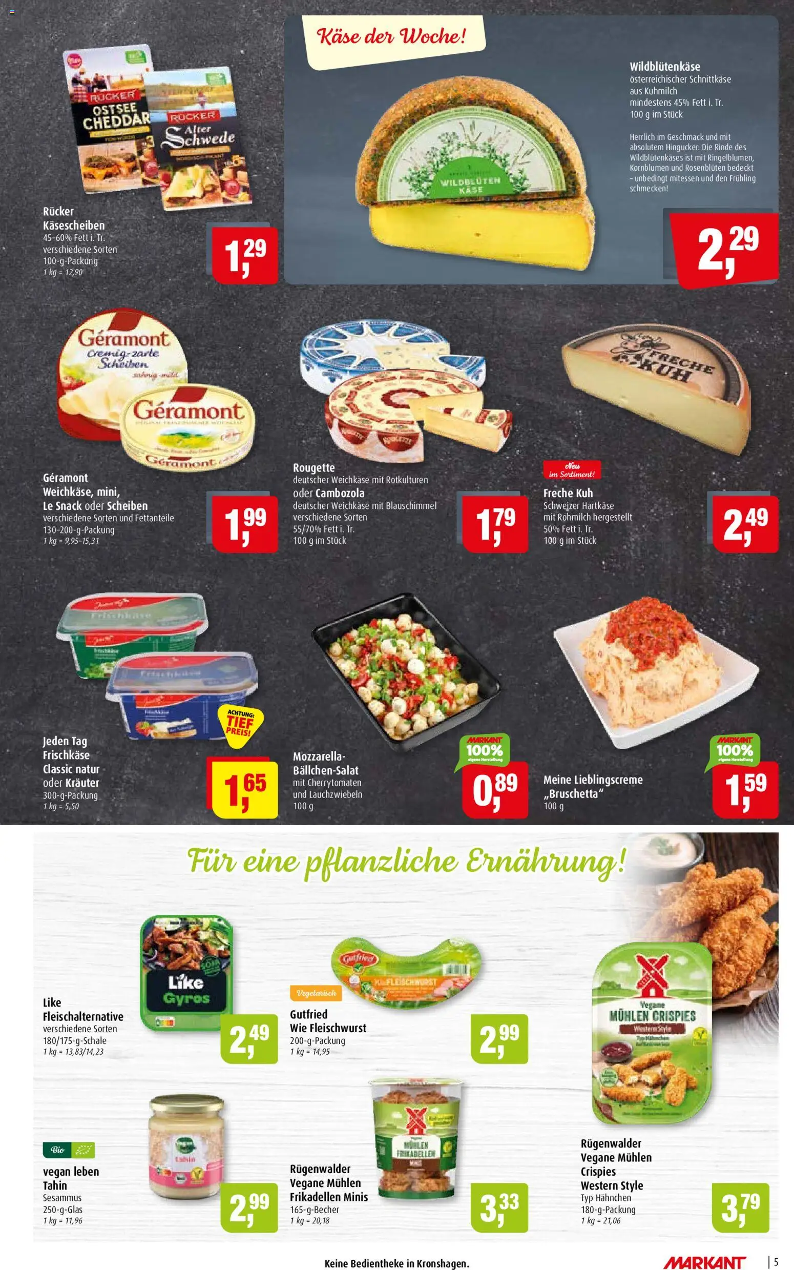 Markant Prospekt – gültig ab 29.06.2026 | Seite: 5 | Produkte: Geramont, Hahnchen, Gyros, Frischkase