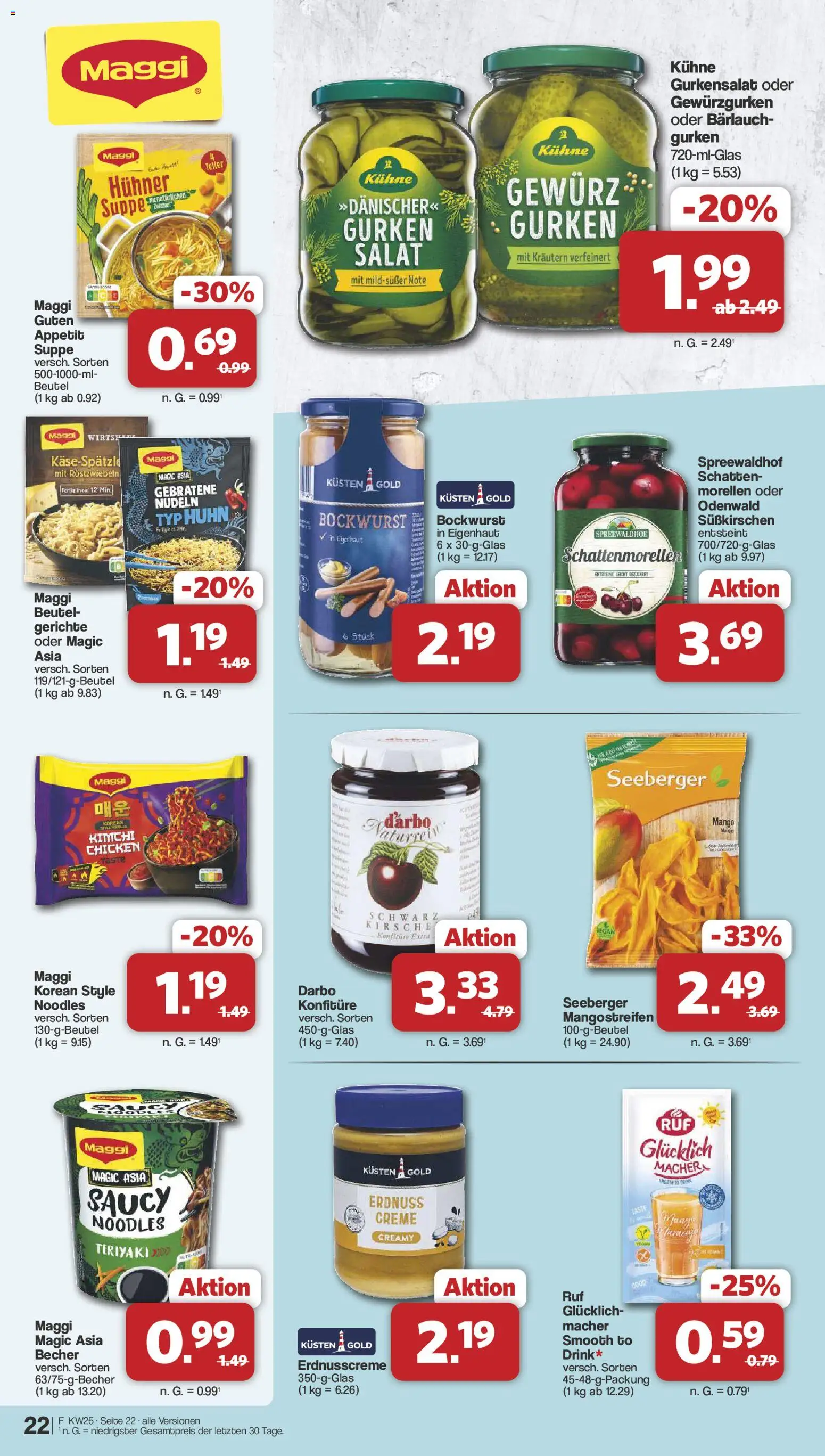Famila Nordwest Prospekt – gültig ab 15.06.2026 | Seite: 25 | Produkte: Creme, Mango, Gurken, Salat