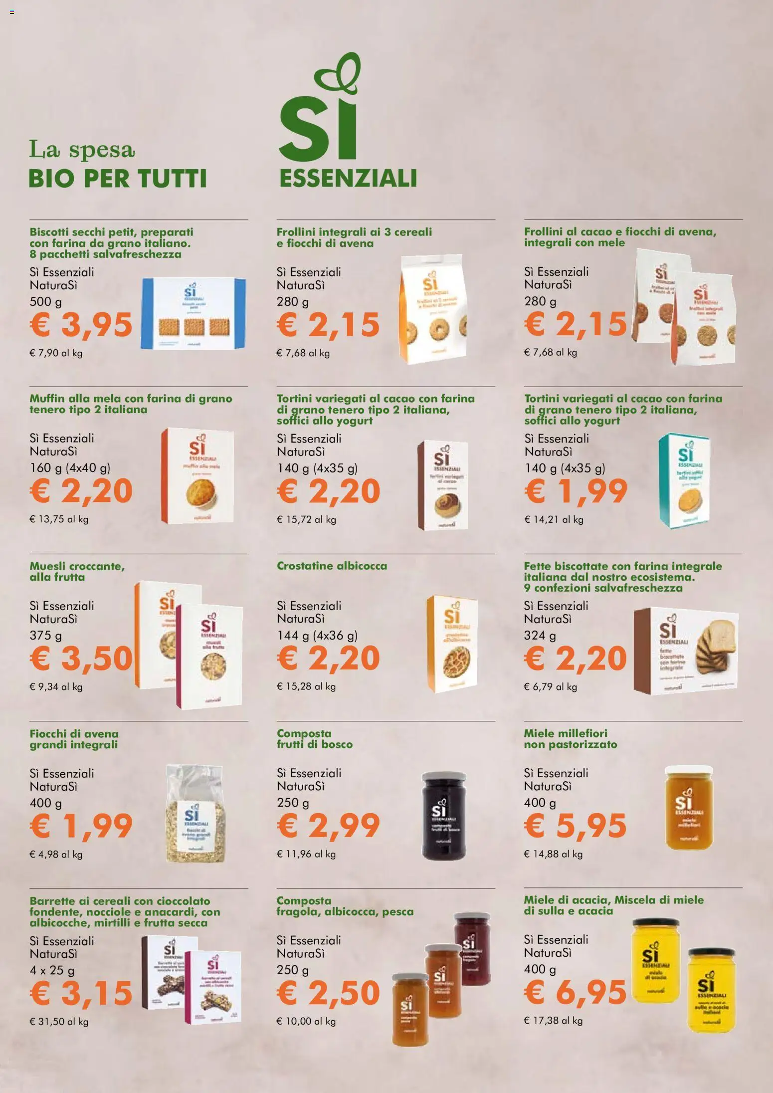 Volantino Natura Sì del 05/08/2026 | Pagina: 9