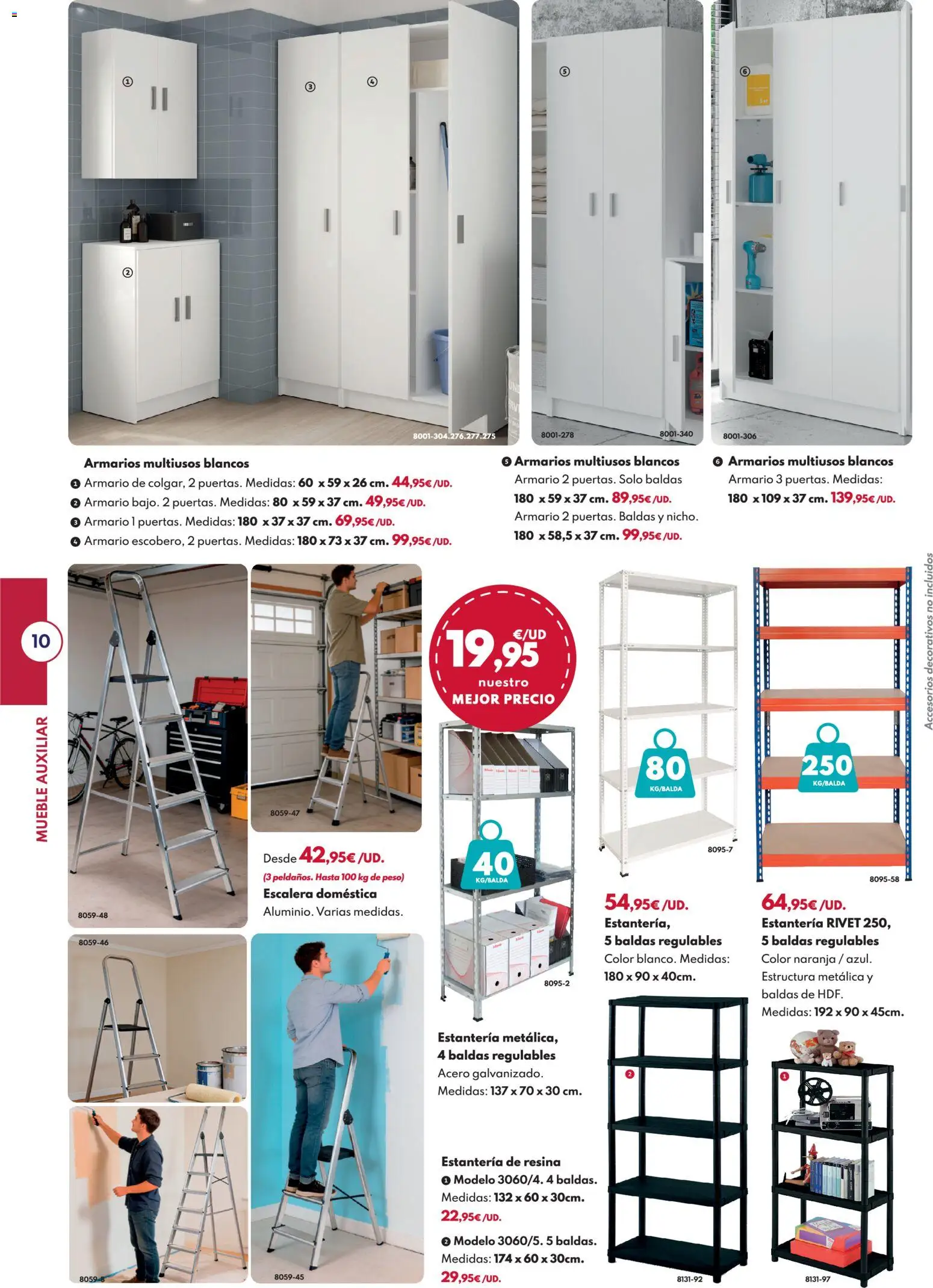 BricoCentro - Folleto Vuelta al Cole │ válido desde el 24/08/2026 | Página: 10 | Productos: Estantería, Peso, Armario