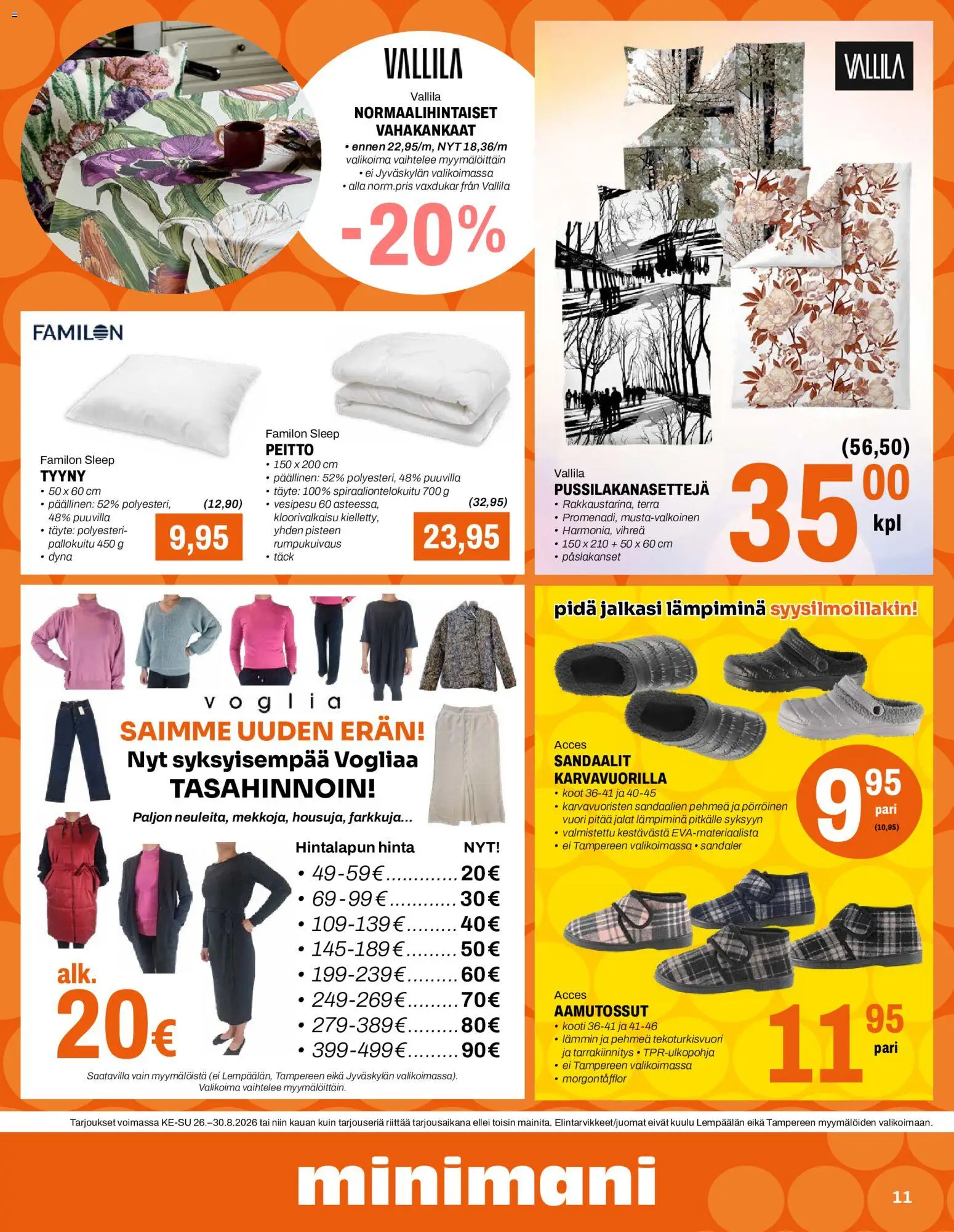 Minimani tarjoukset – voimassa 26/08/2026 alkaen | Sivu: 11