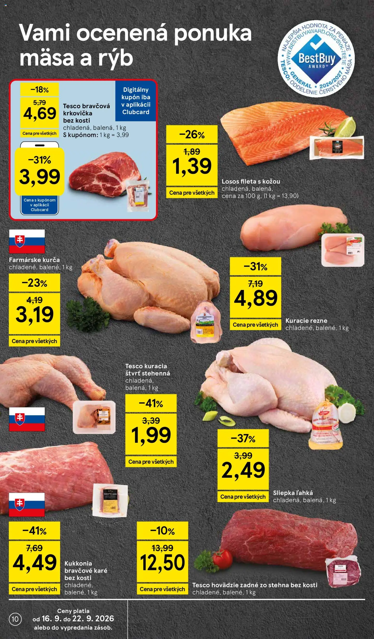 Nové Tesco akcie – leták je platný od 16.09.2026 | Strana: 10
