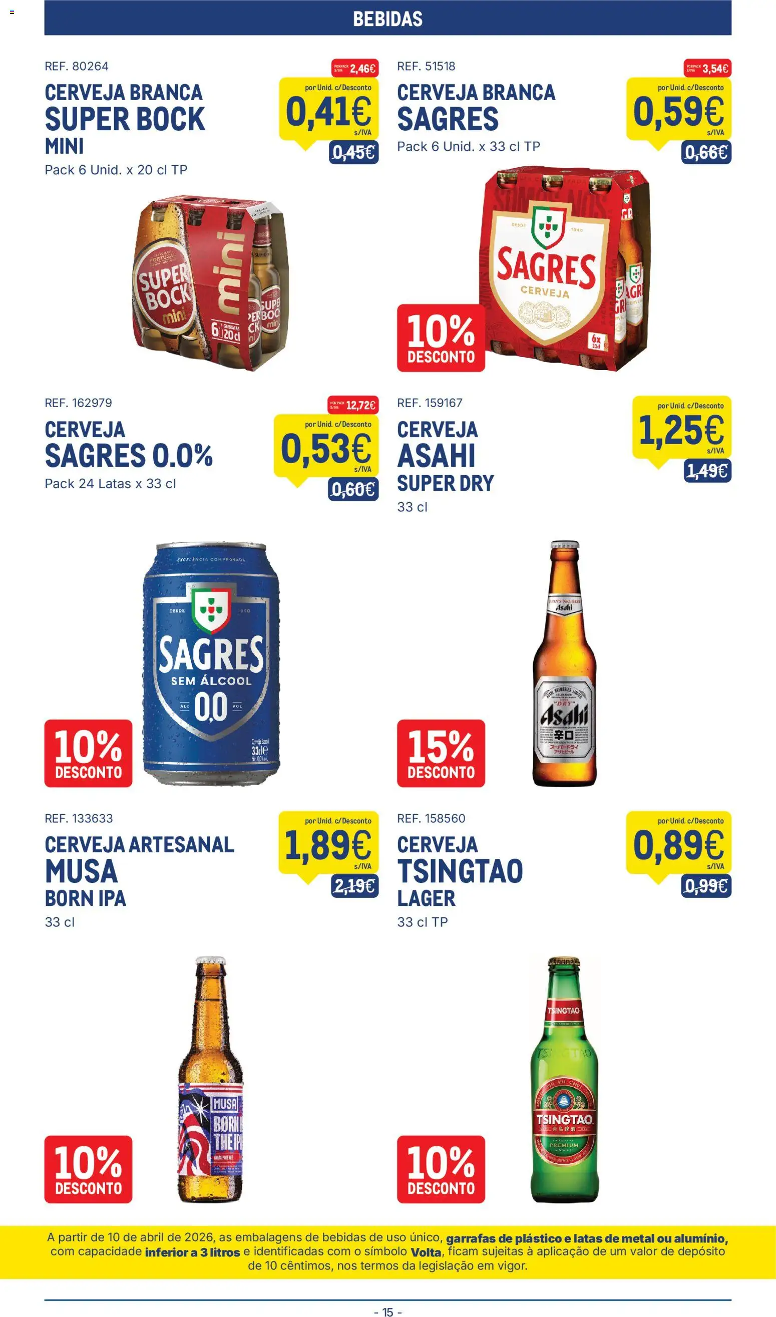 Makro Folheto │ válido de 26.05.2026 | Página: 15 | Produtos: Super bock, Cerveja