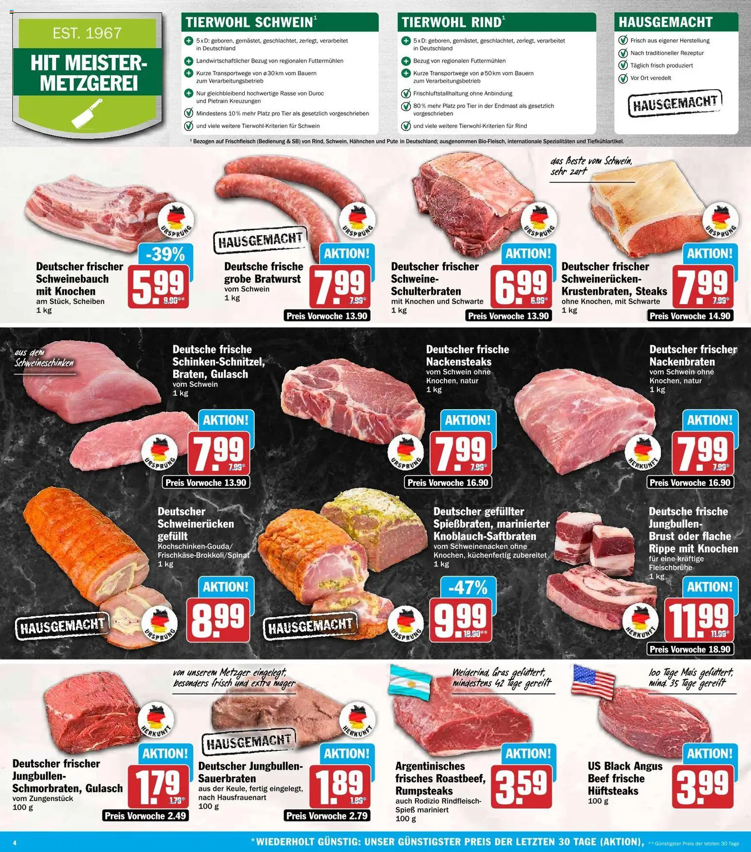 HIT Prospekt – gültig ab 12.10.2026 | Seite: 4 | Produkte: Mais, Spezialitäten, Schweinebauch, Schweinenacken