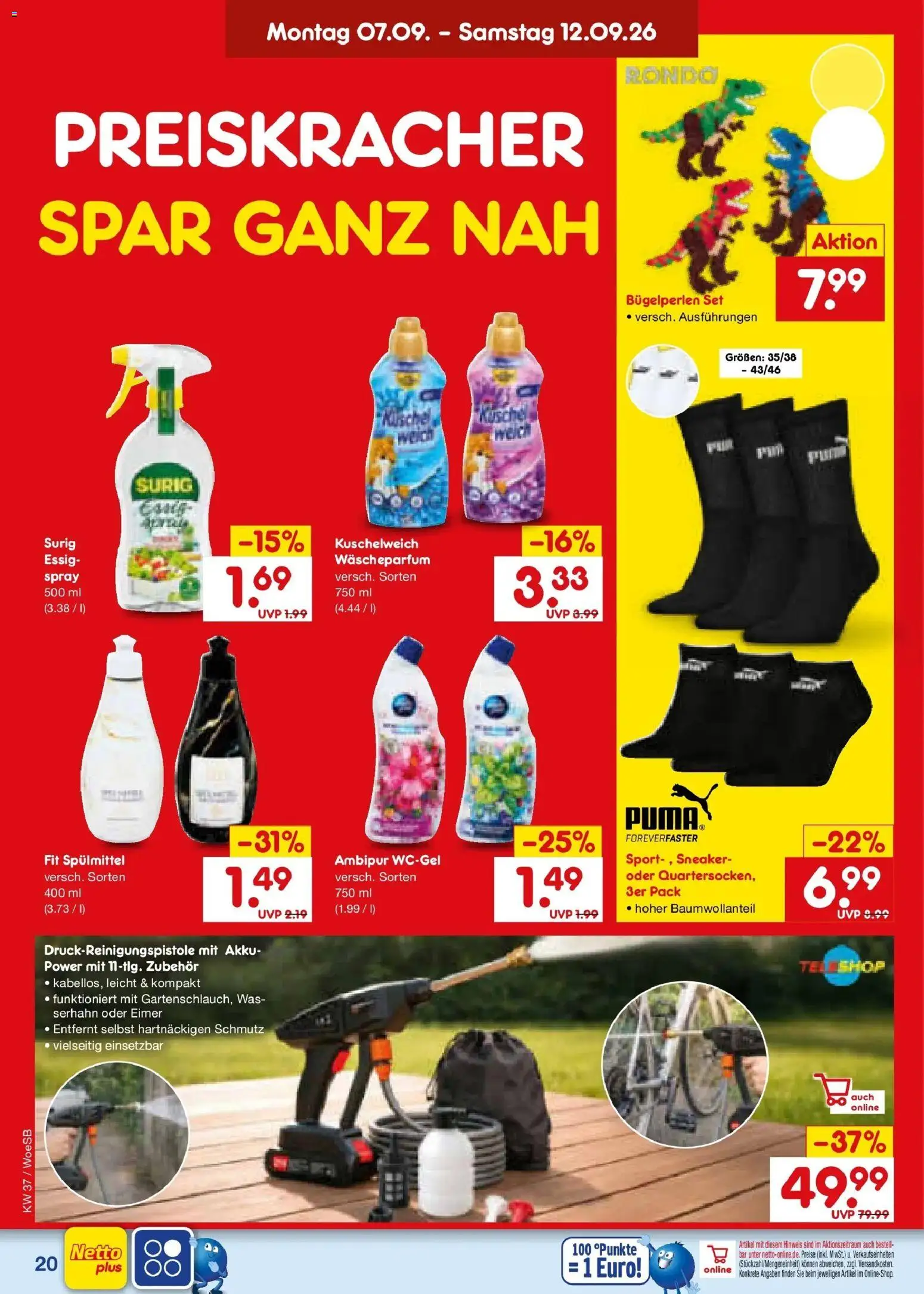 Netto Marken-Discount Prospekt Leonberg – gültig ab 07.09.2026 | Seite: 28 | Produkte: Essig, Kuschelweich
