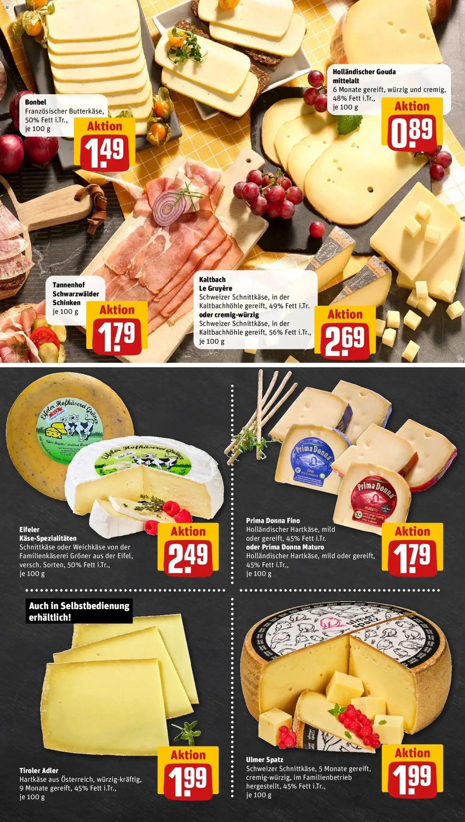 Rewe Prospekt Coesfeld	 – gültig ab 09.03.2026 | Seite: 9 | Produkte: Butter, Gouda, Schinken