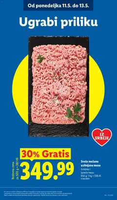 Brioš kroasan punjen kremom od pistaća, 98 g - pregled Lidl kataloga - važi od 07.05.2026 | Strana: 19 | Proizvode: Kroasan, Hleb, Pecivo