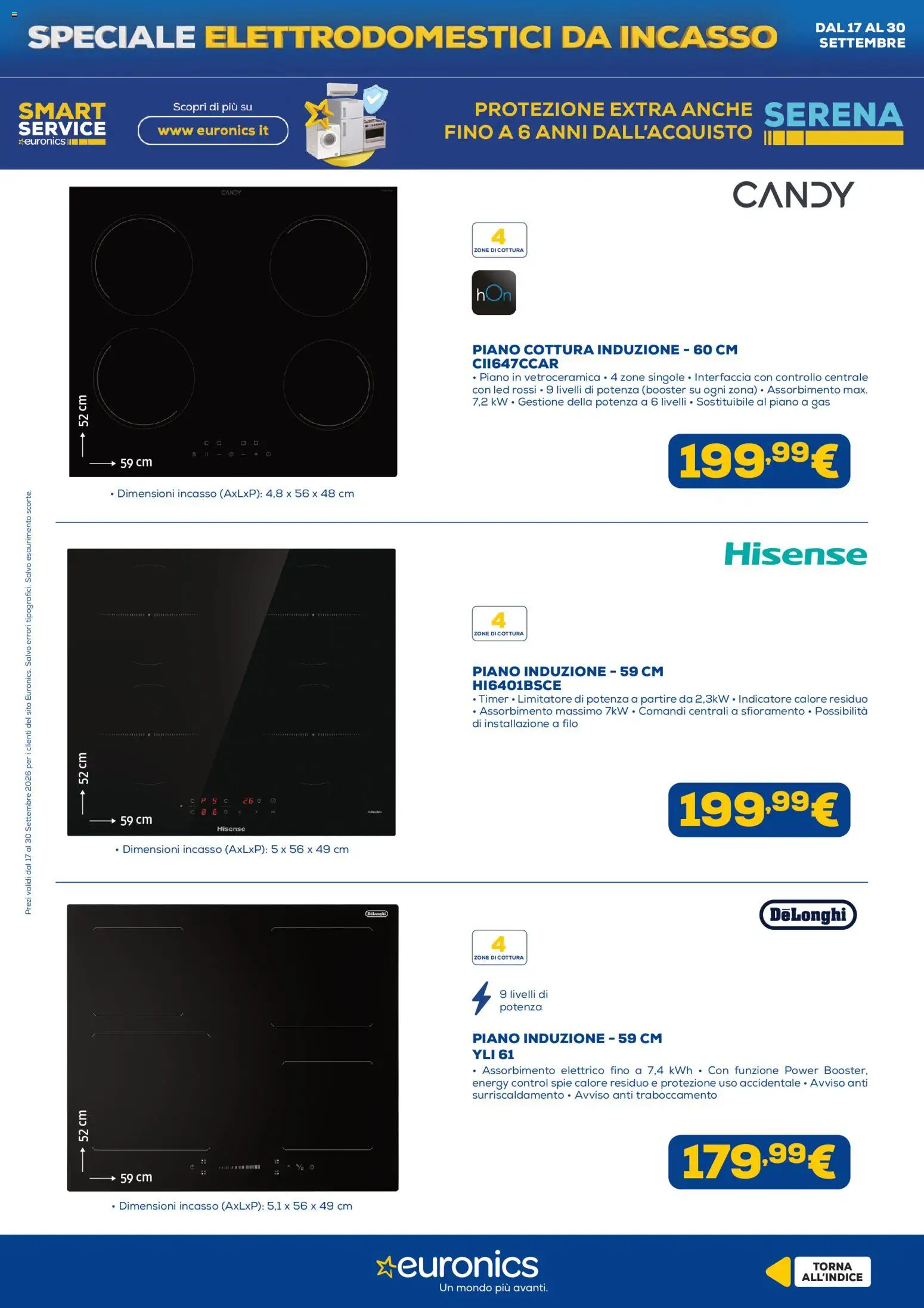 Volantino Euronics del 17/09/2026 | Pagina: 14 | Prodotti: Piano cottura, Piano cottura induzione