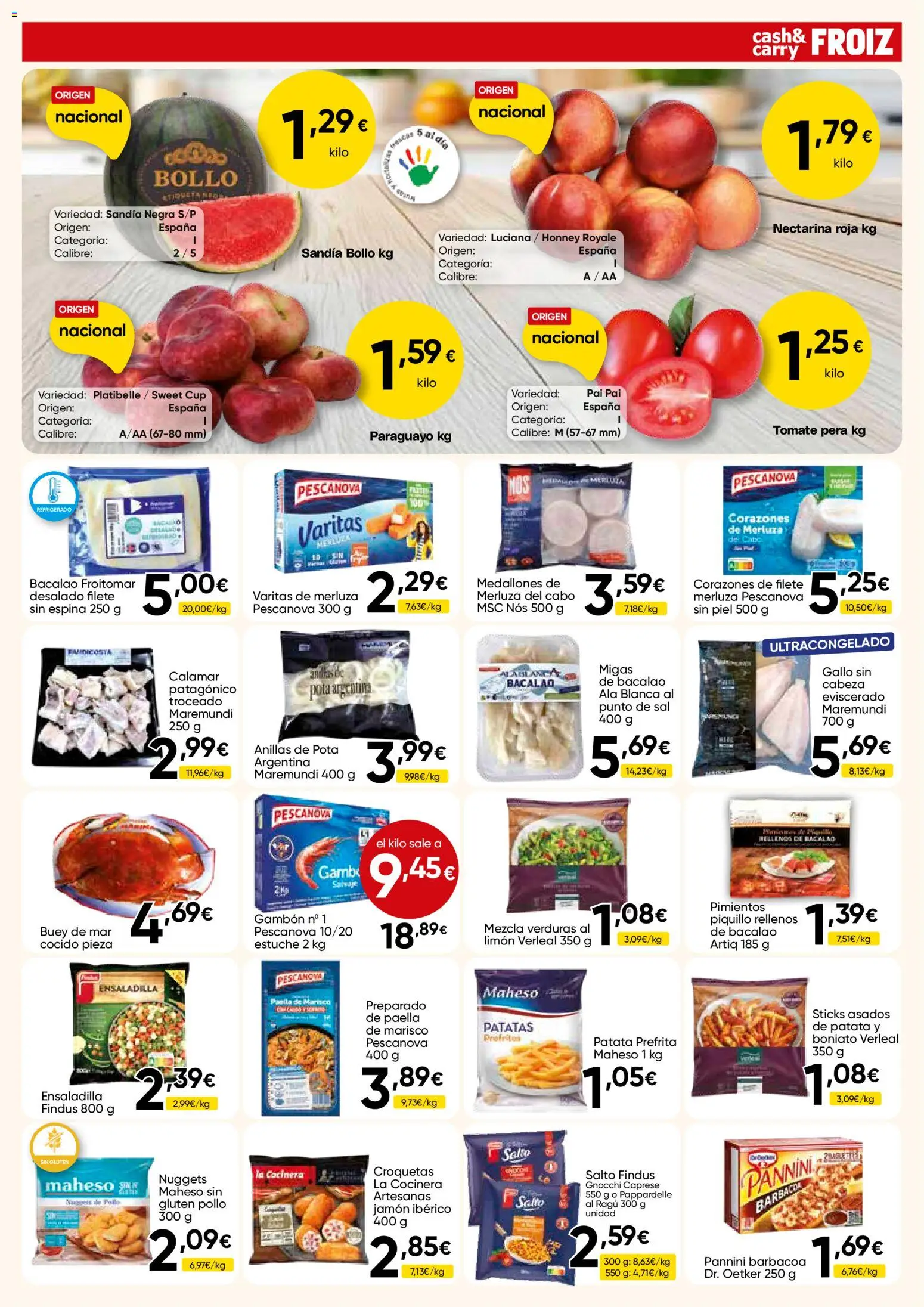 Froiz - Folleto Cash │ válido desde el 23/07/2026 | Página: 9 | Productos: Jamón ibérico, Barbacoa, Sandía, Nuggets