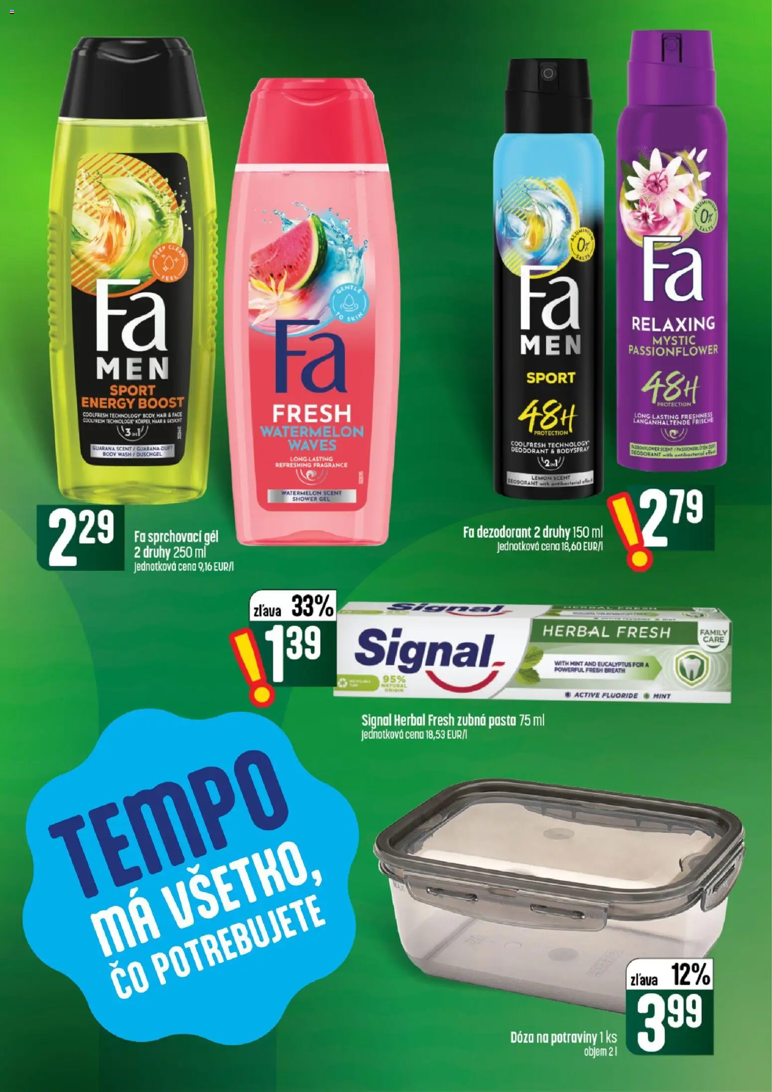 Nové COOP Jednota akcie – leták je platný od 13.08.2026 | Strana: 61 | Produkty: Dezodorant, Zubná pasta