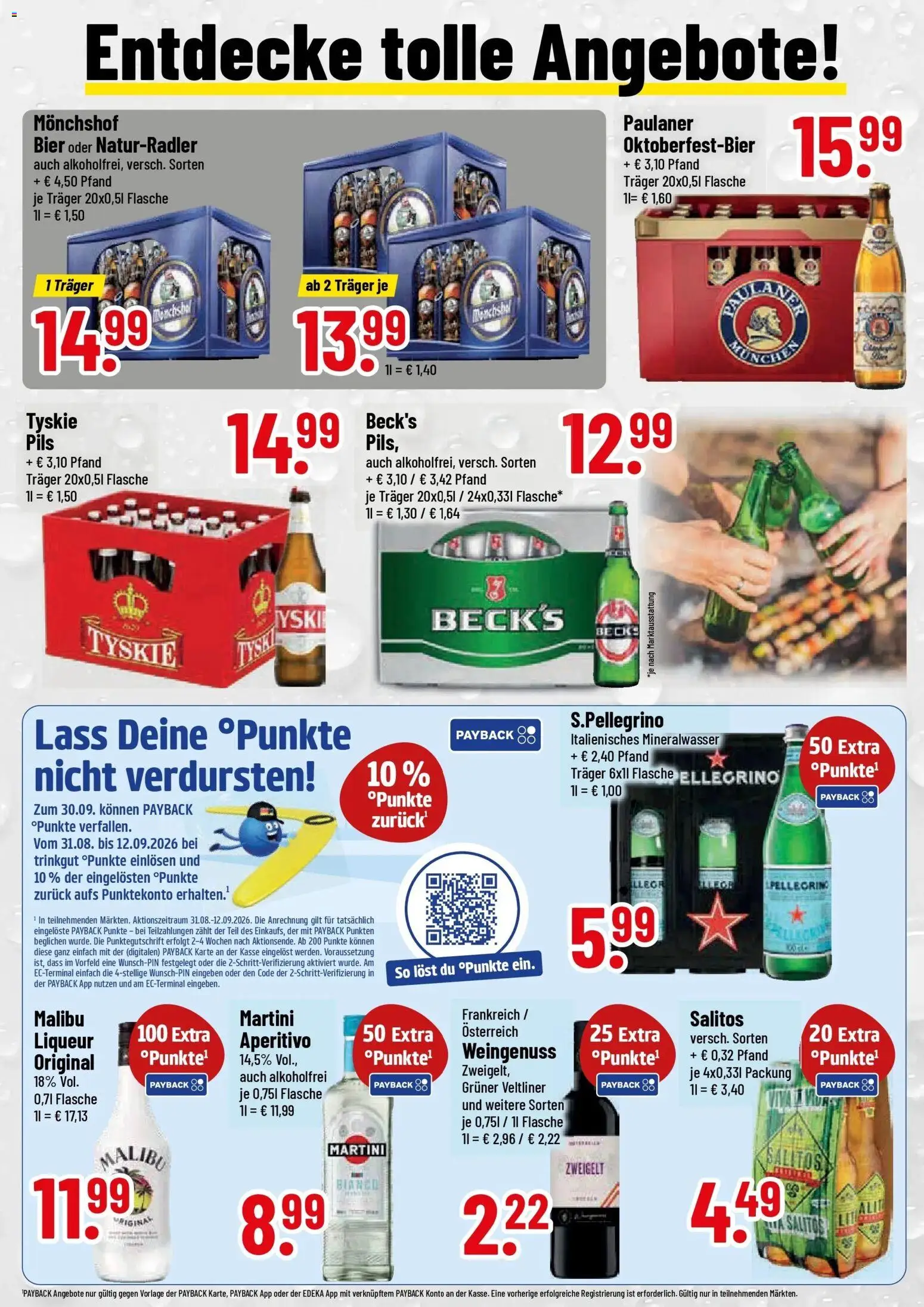 Trinkgut Prospekt Lauingen (ab 31.08.2026) » Angebote online | Seite: 2 | Produkte: Monchshof, Bier, Pils, Paulaner
