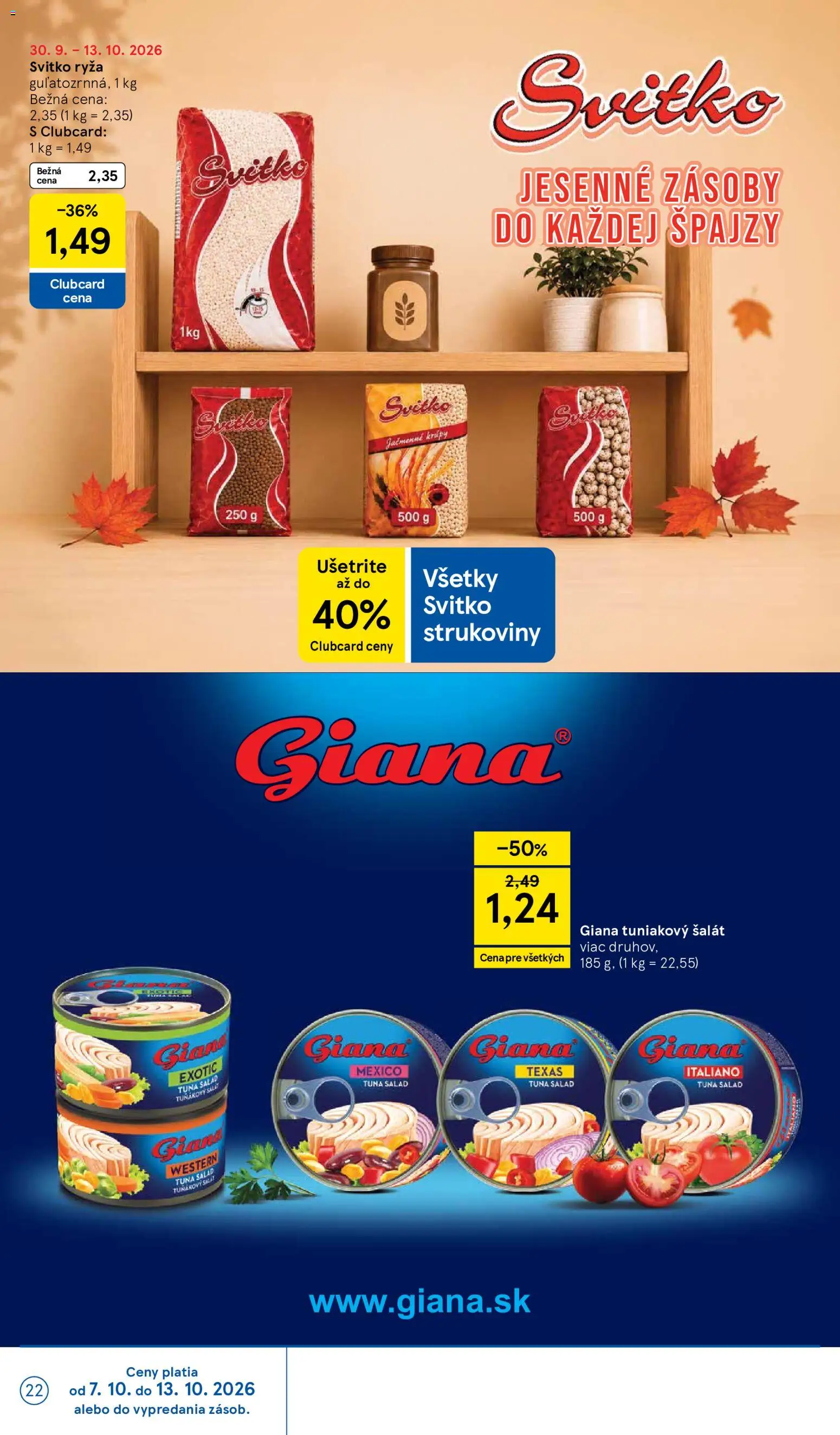 Nové Tesco akcie – leták je platný od 07.10.2026 | Strana: 22