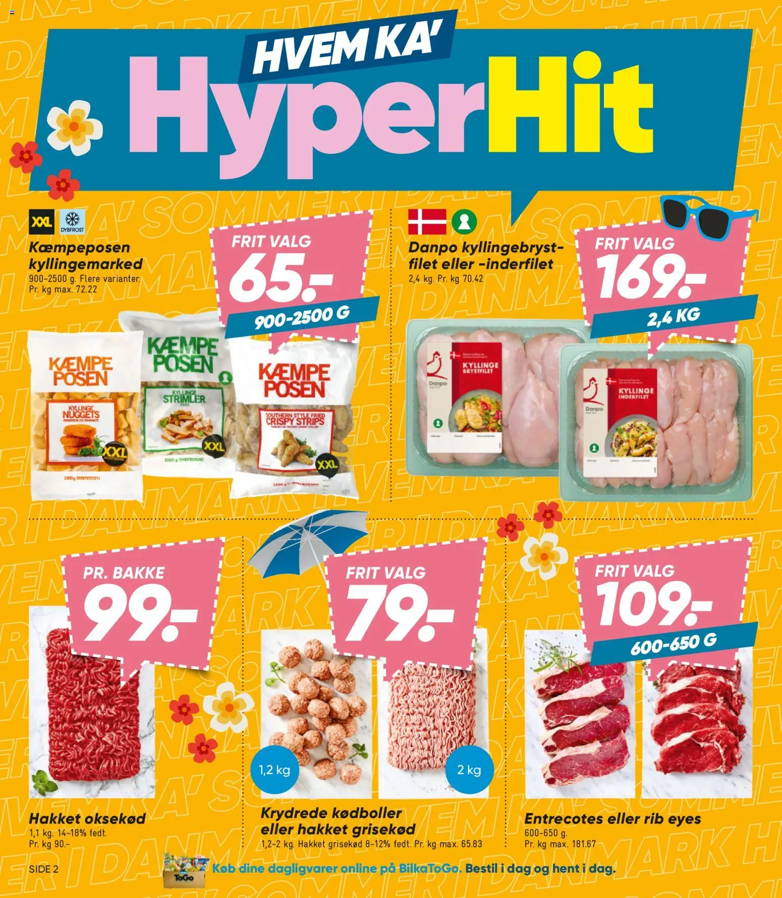 Bilka tilbudsavis – gyldig fra 17/07/2026 | Side: 2 | Produkter: Dagligvarer, Oksekød