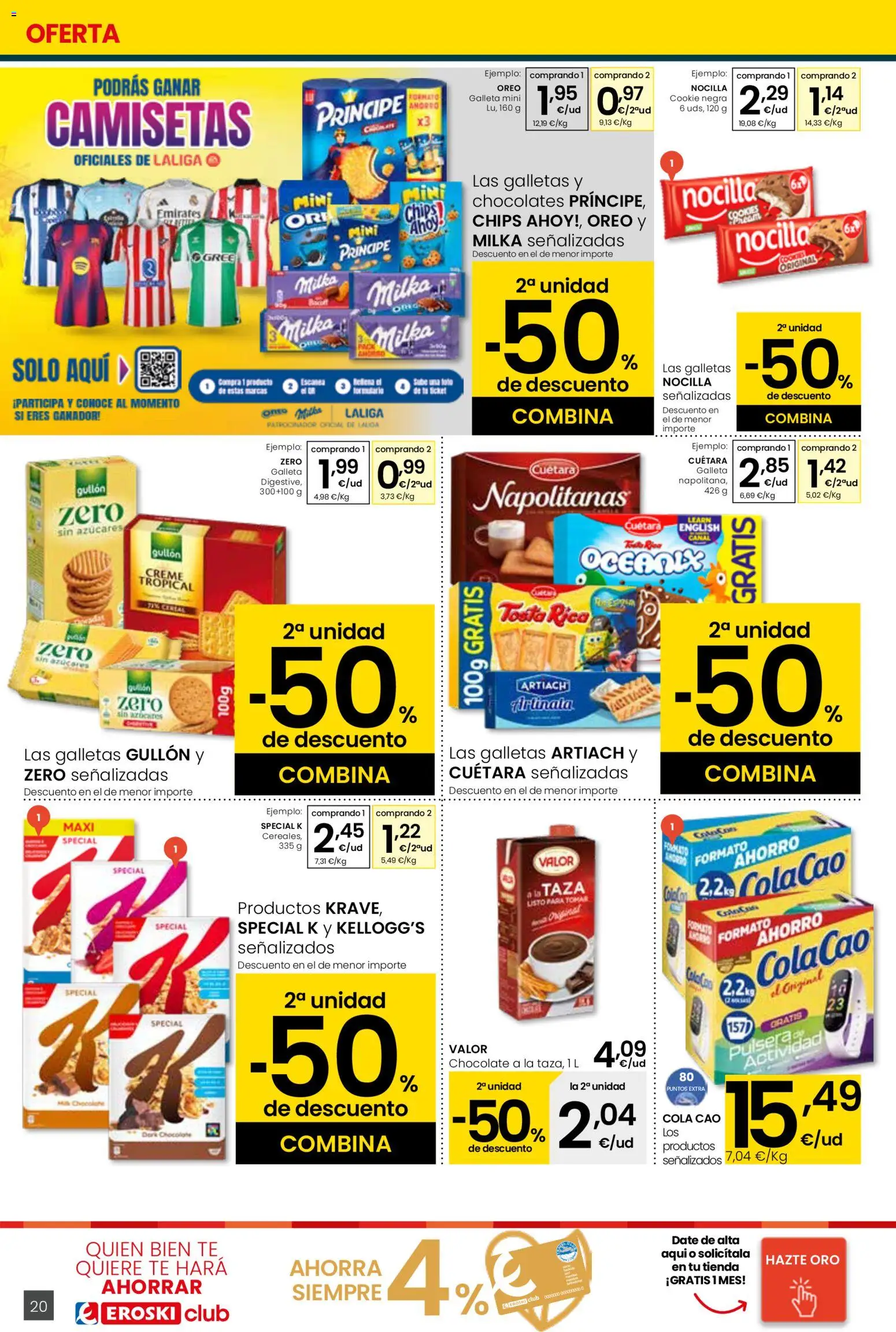 Eroski - Viste tu cesta de primavera  │ válido desde el 26.02.2026 | Página: 20 | Productos: Chocolate, Té, Galletas