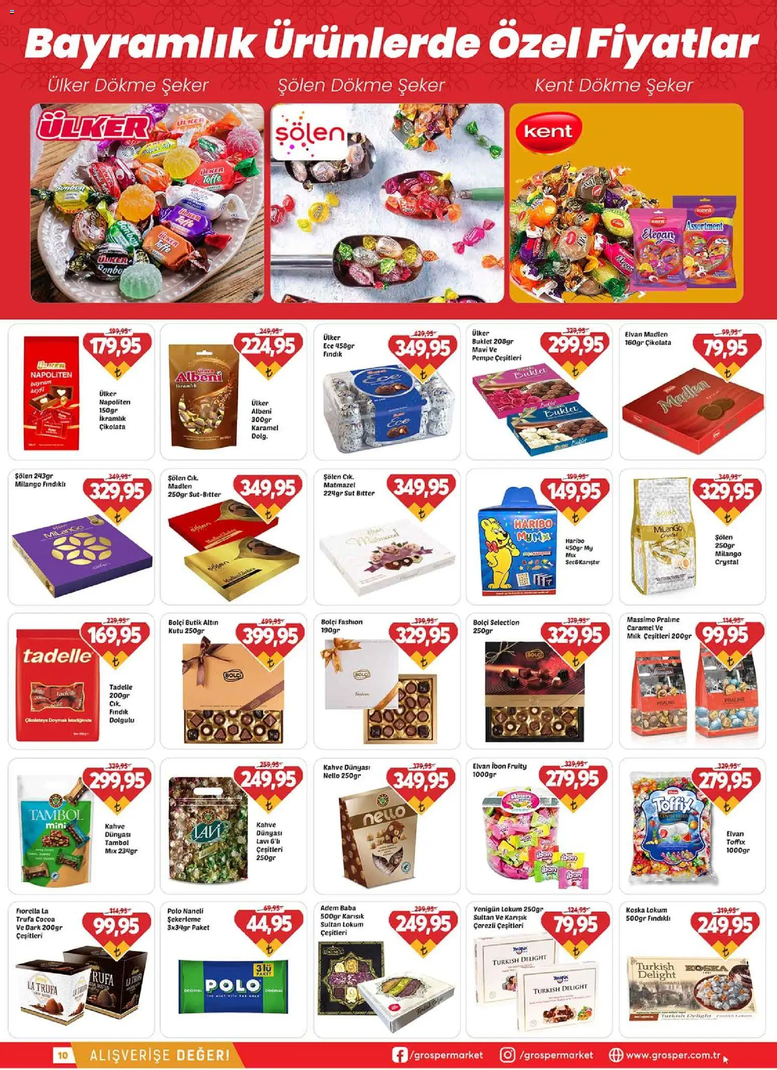 Grosper Katalog - 13.03.2026 tarihinden itibaren geçerlidir | Sayfa: 10 | Ürünler: Kutu, Kahve, Şeker, Fındık