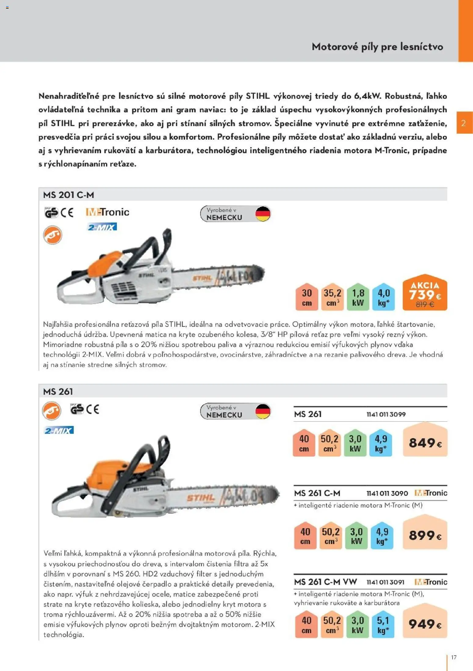 Nové STIHL akcie – leták je platný od 19.08.2026 | Strana: 17 | Produkty: Píla, Čerpadlo