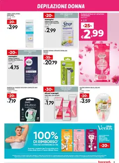 Anteprima del volantino bennet volantino Bellezza valido a partire dal 17/09/2026 | Pagina: 9 | Prodotti: Crema, Strisce, Crema depilatoria, Sale