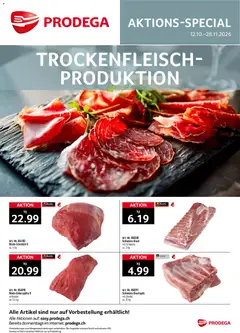 Prodega aktionen Trockenfleisch-Produktion ab 12.10.2026 gültig