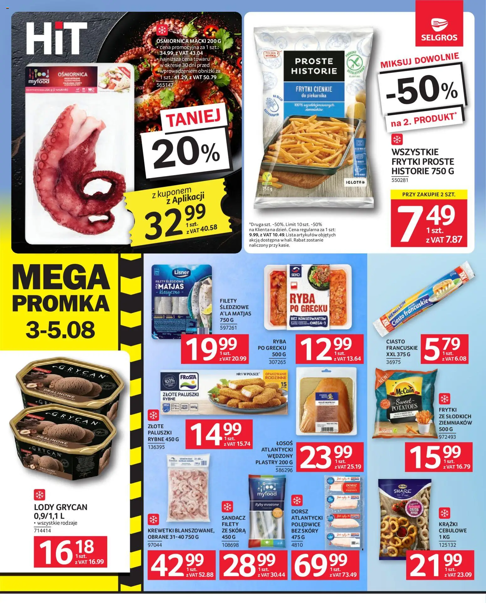 Selgros cash&carry gazetka od 30.07.2026 | Strona: 8 | Produkty: Frosta, Krewetki, Ciasto, Dorsz