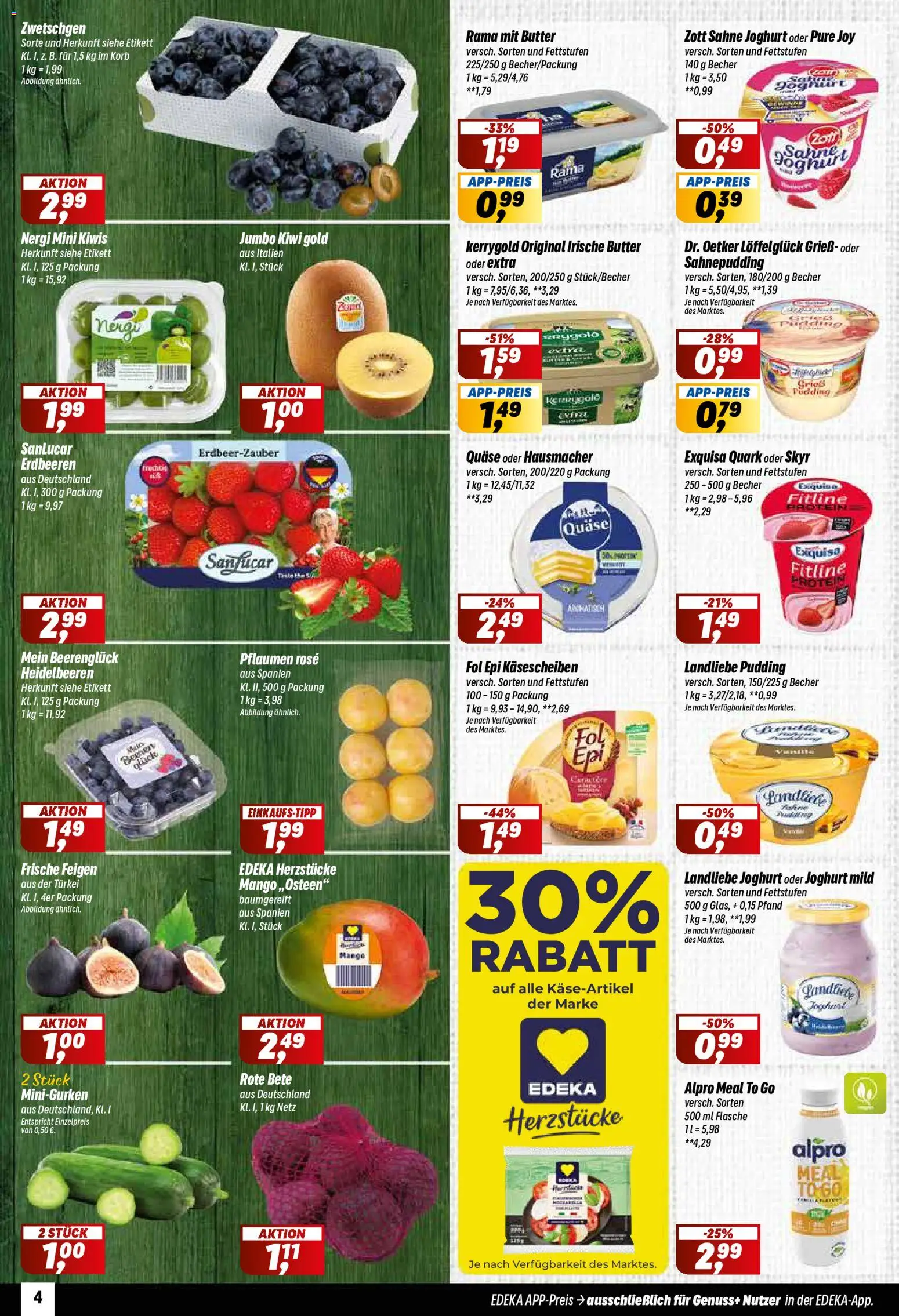 Simmel Prospekt – gültig ab 21.09.2026 | Seite: 4 | Produkte: Pudding, Heidelbeeren, Erdbeeren, Feigen